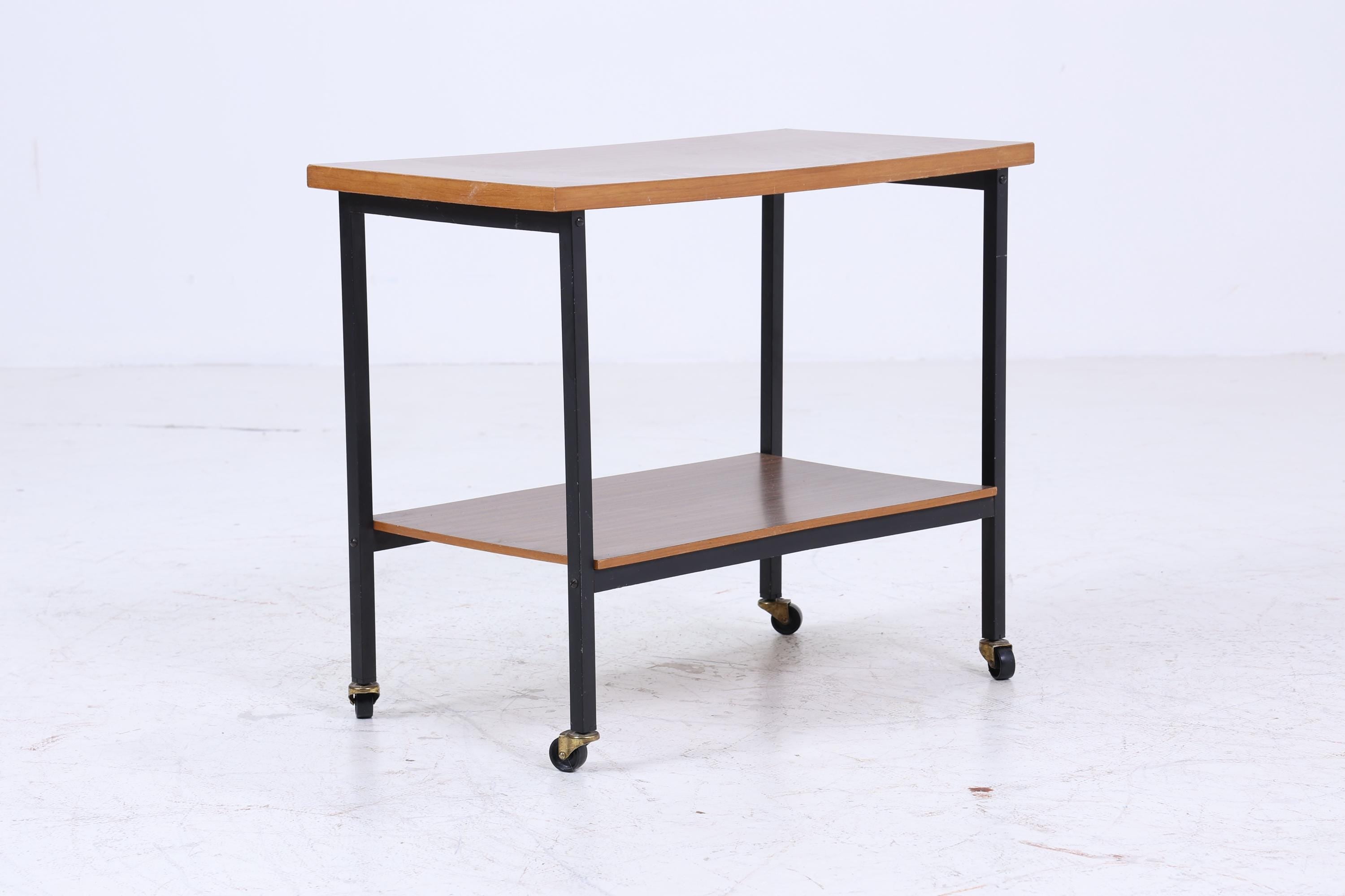 Vintage Servierwagen aus den 60ern | Mid Century Tisch Telefontisch Beistelltisch Retro