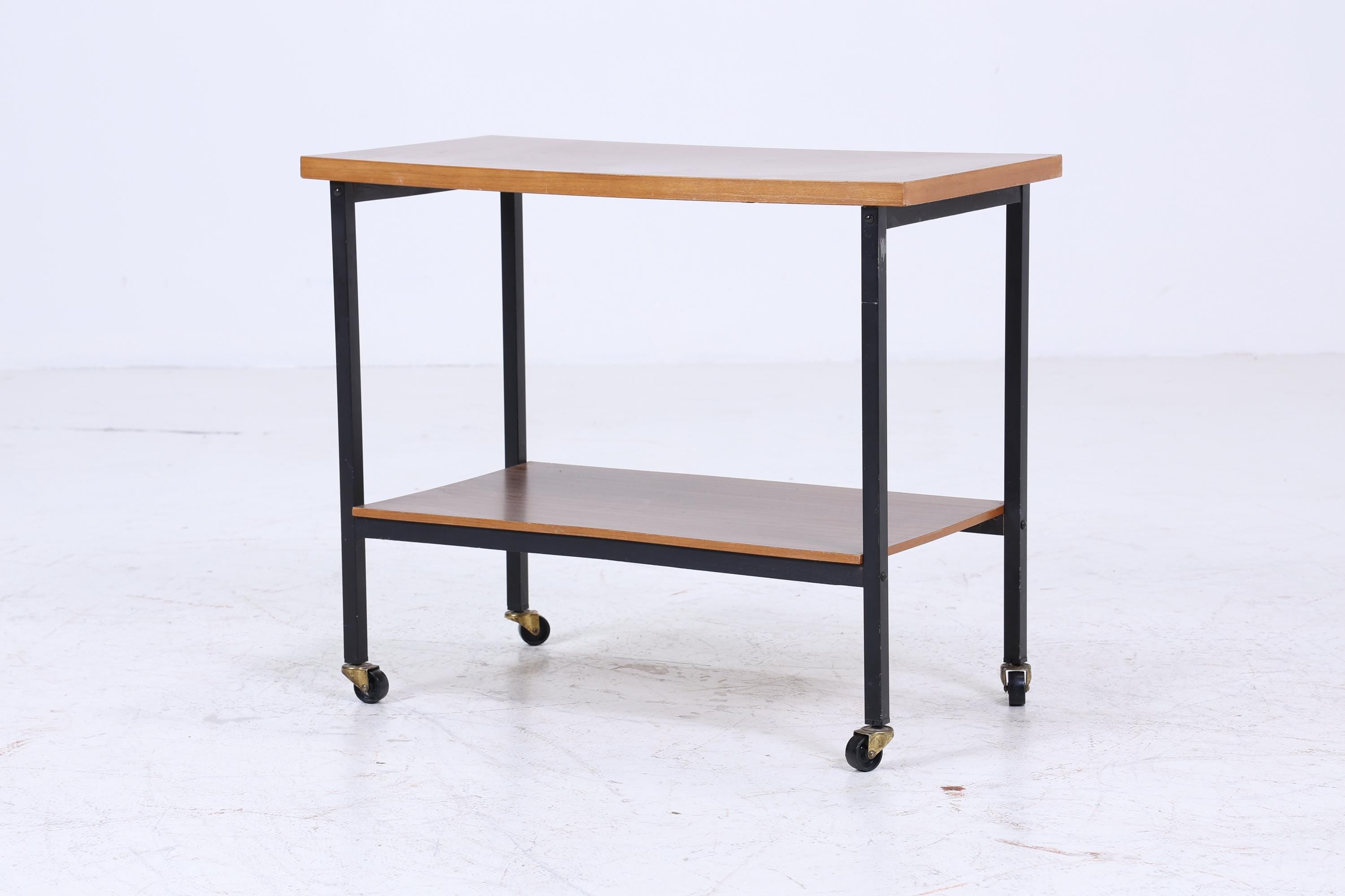 Vintage Servierwagen aus den 60ern | Mid Century Tisch Telefontisch Beistelltisch Retro