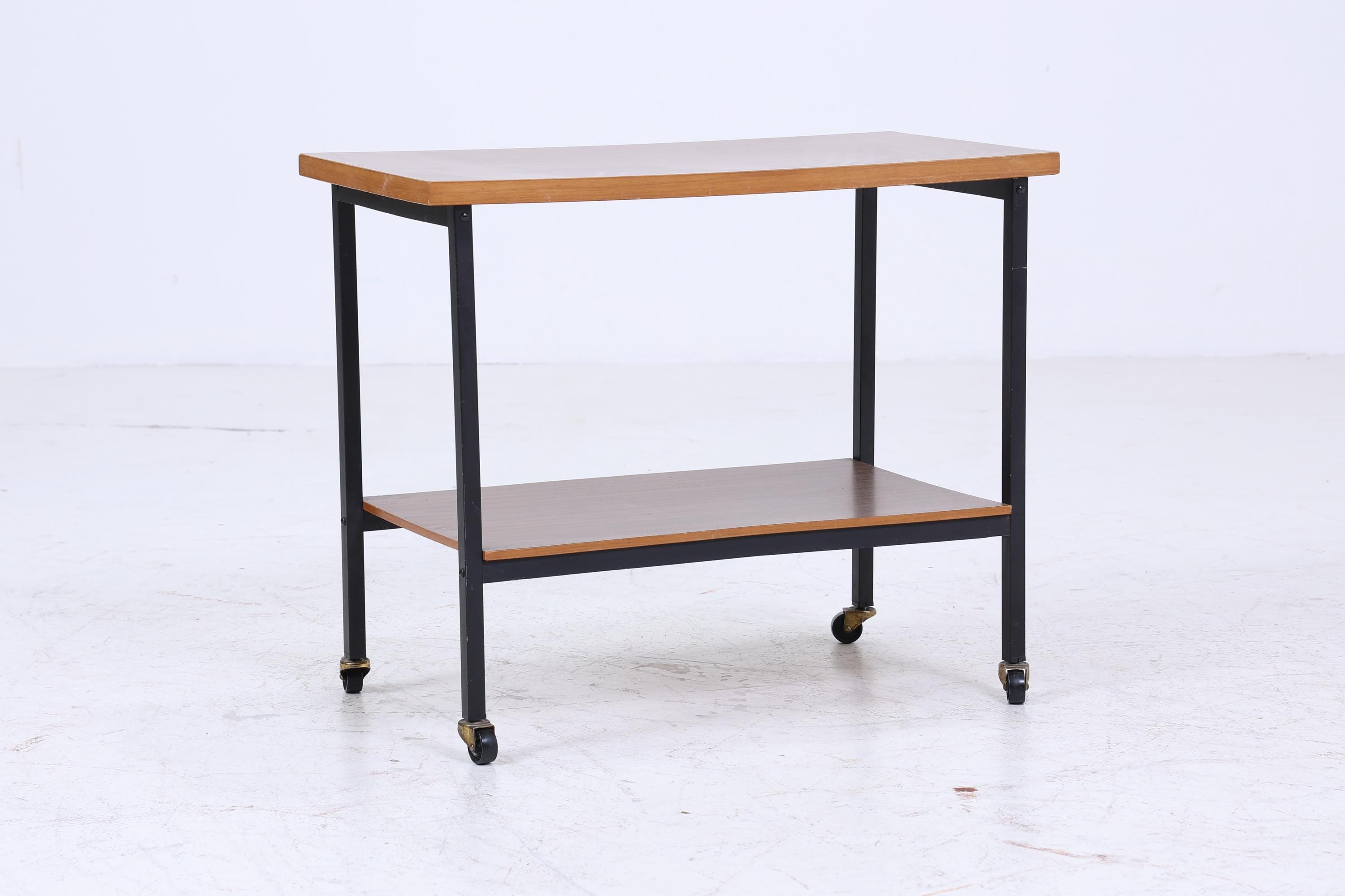 Vintage Servierwagen aus den 60ern | Mid Century Tisch Telefontisch Beistelltisch Retro