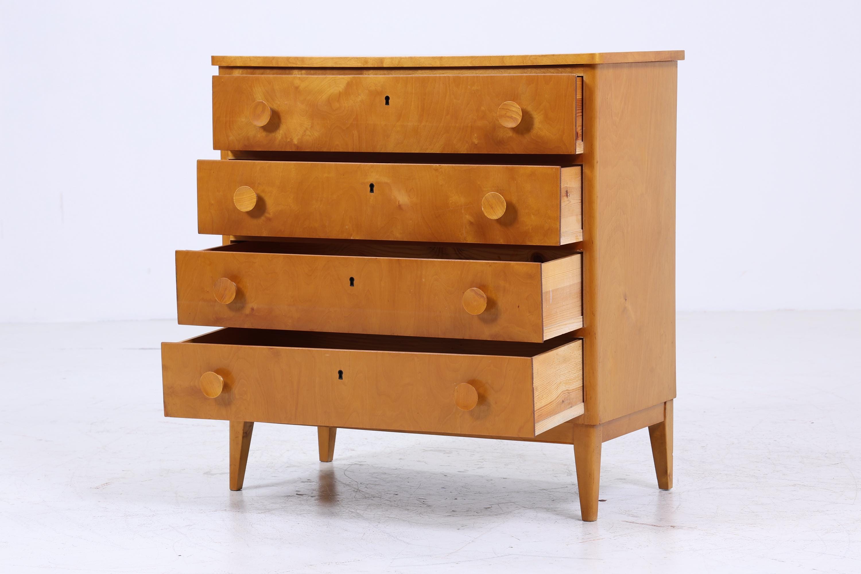 Vintage Schubladen Kommode 60er Jahre | Mid Century Schubladen Schrank | 70er Holz Aufbewahrung