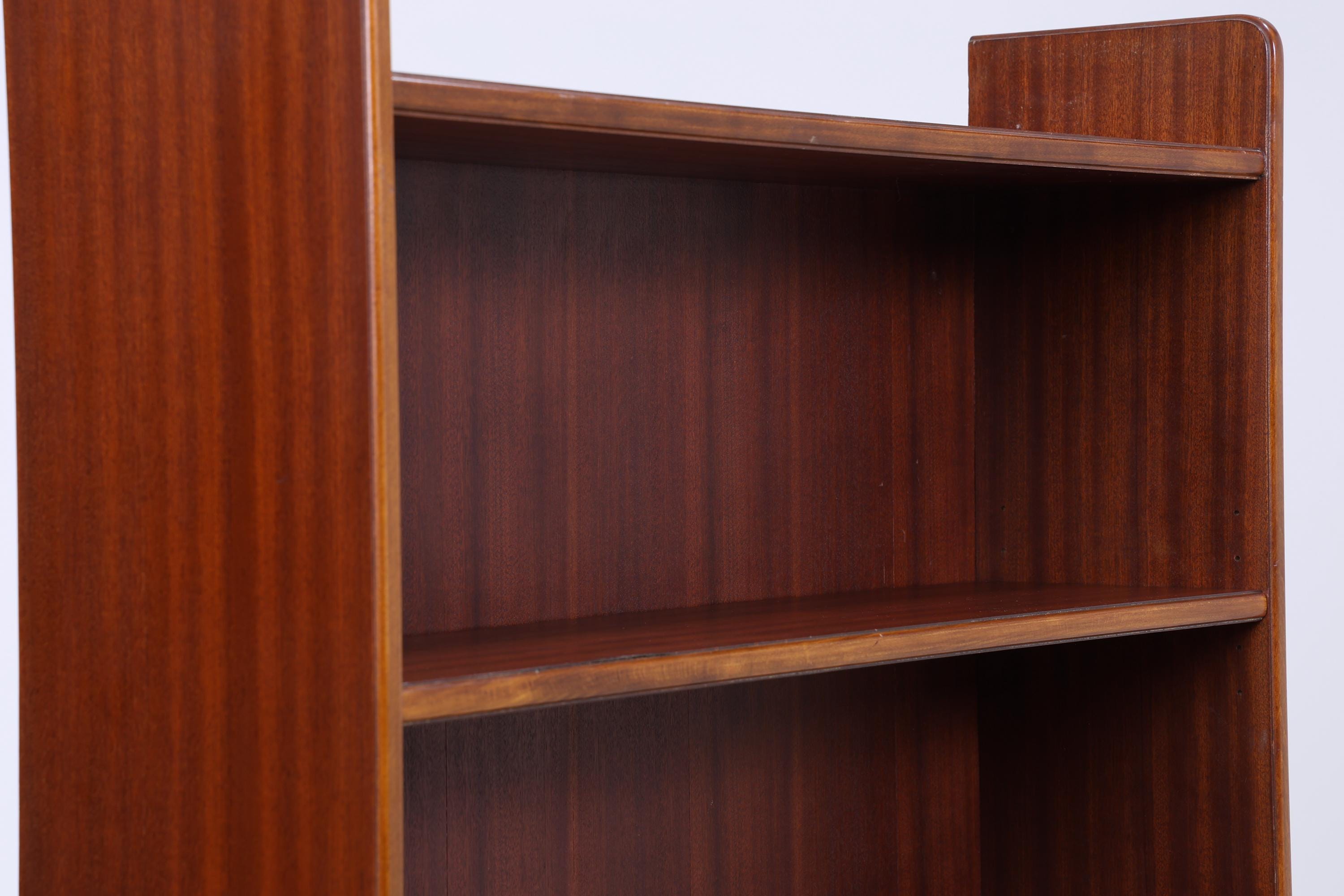 Vintage Mahagoni Regal 60er Jahre | Mid Century Bücherregal Schreibtisch Sekretär Retro Holz Aufbewahrung 70er