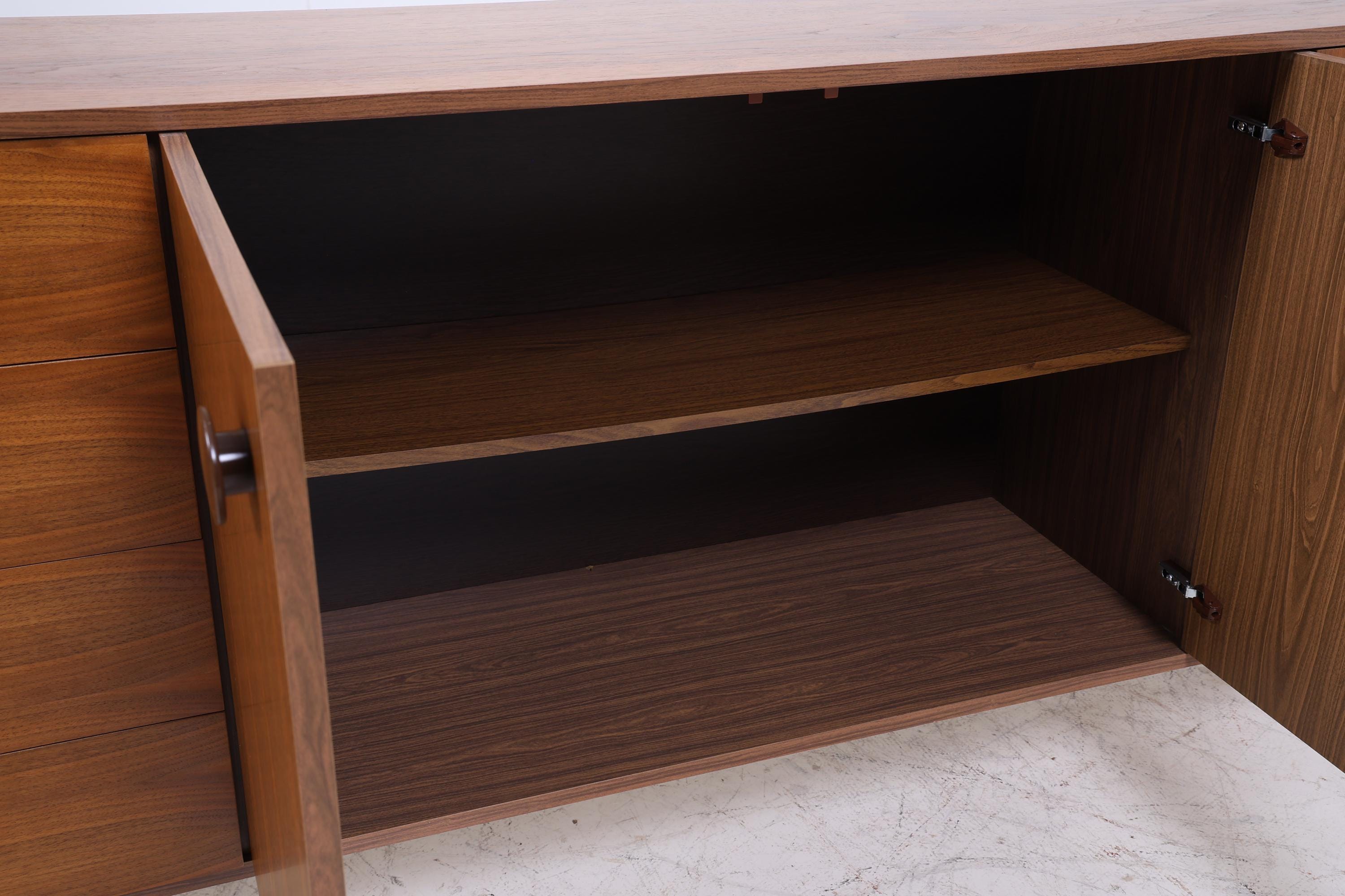 Wundervolles Vintage Sideboard 60er Jahre | Mid Century TV Board mit Schubladen & Fächern Kommode Retro Holz Aufbewahrung
