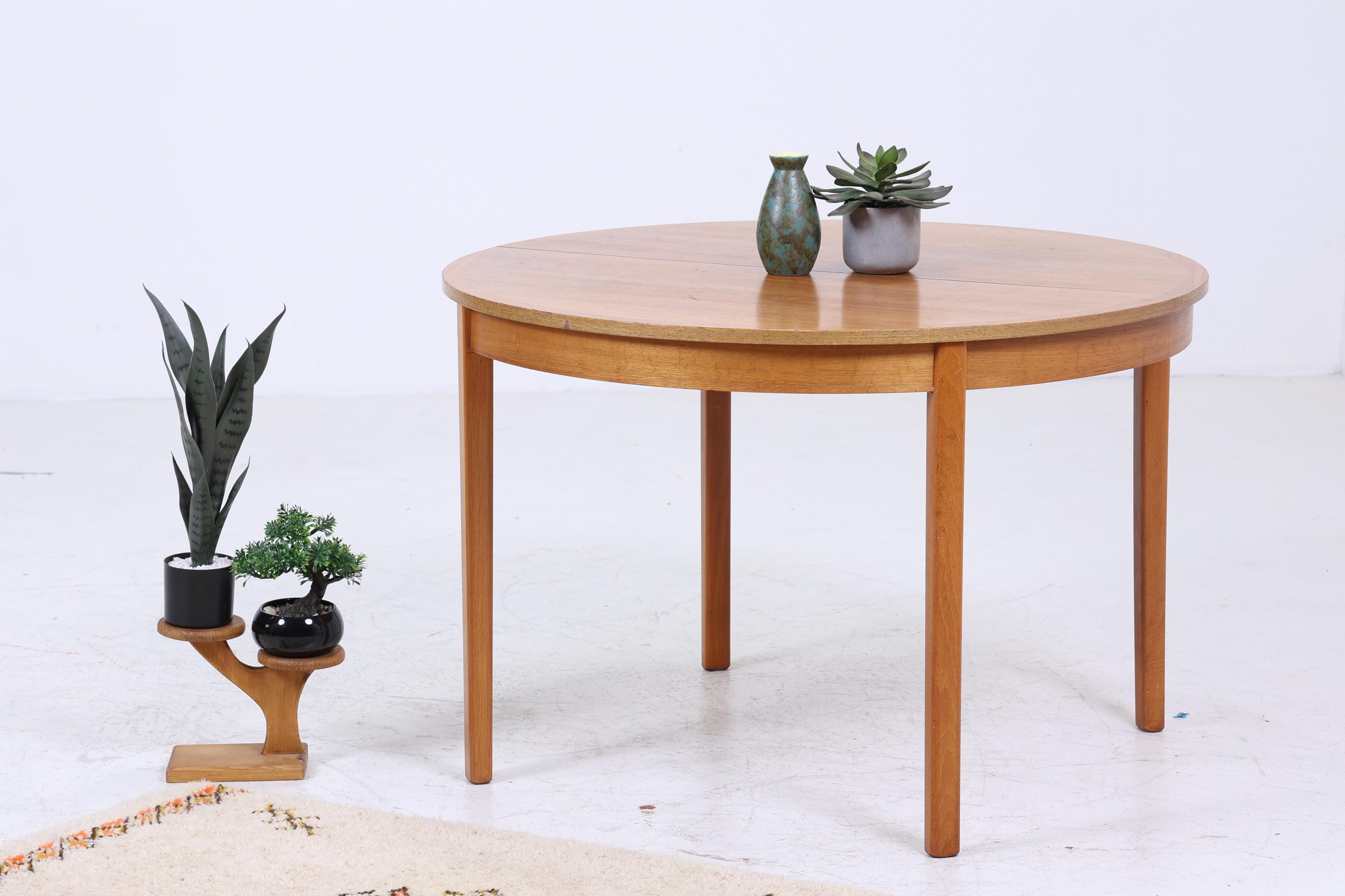 Vintage Küchentisch 60er Jahre | Mid Century Esstisch Tisch Retro 70er Holz Ausziehbar