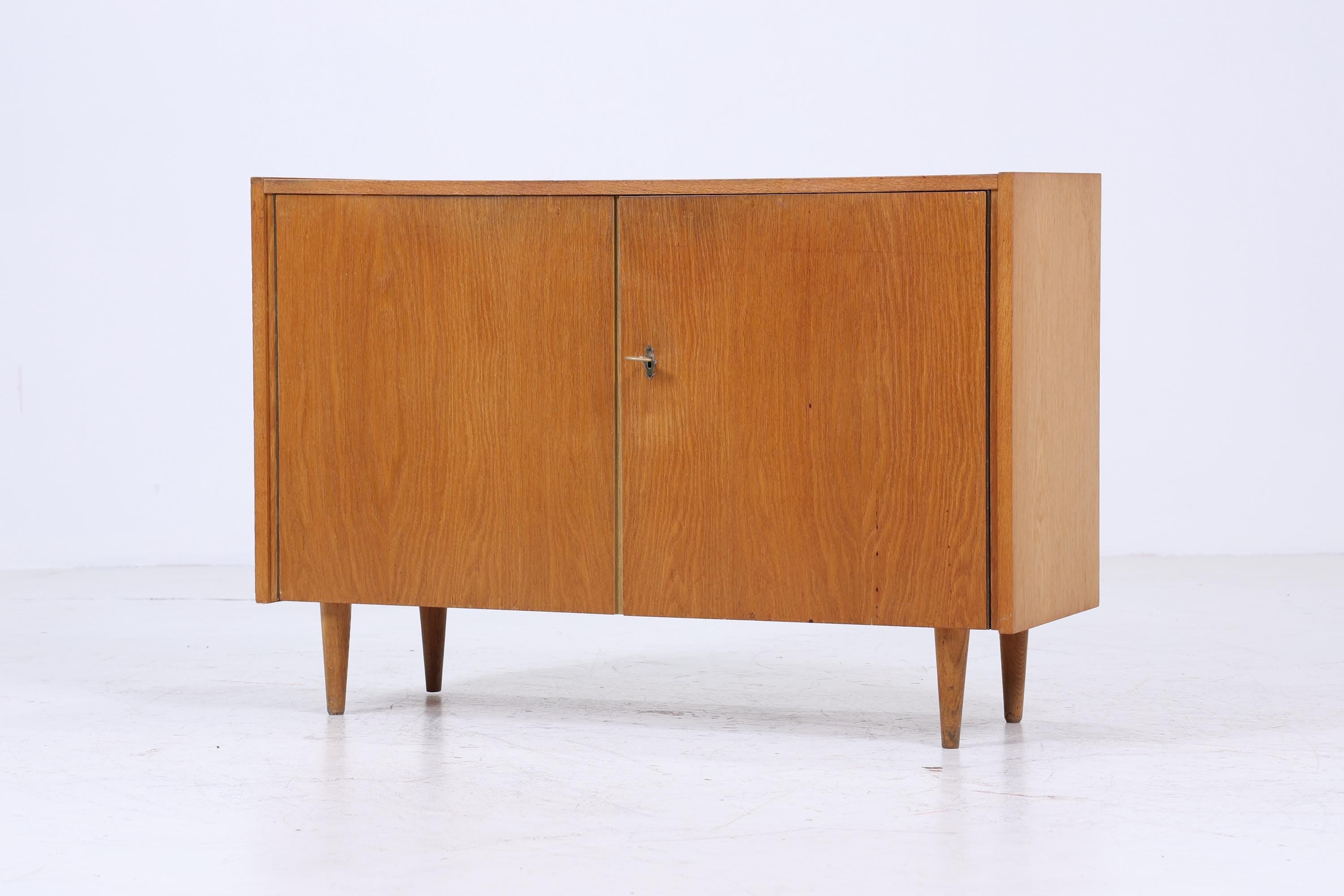 Vintage Hellerau 414/A Anrichte aus Eiche | Mid Century Kommode Schubladen Schrank | Holz Aufbewahrung