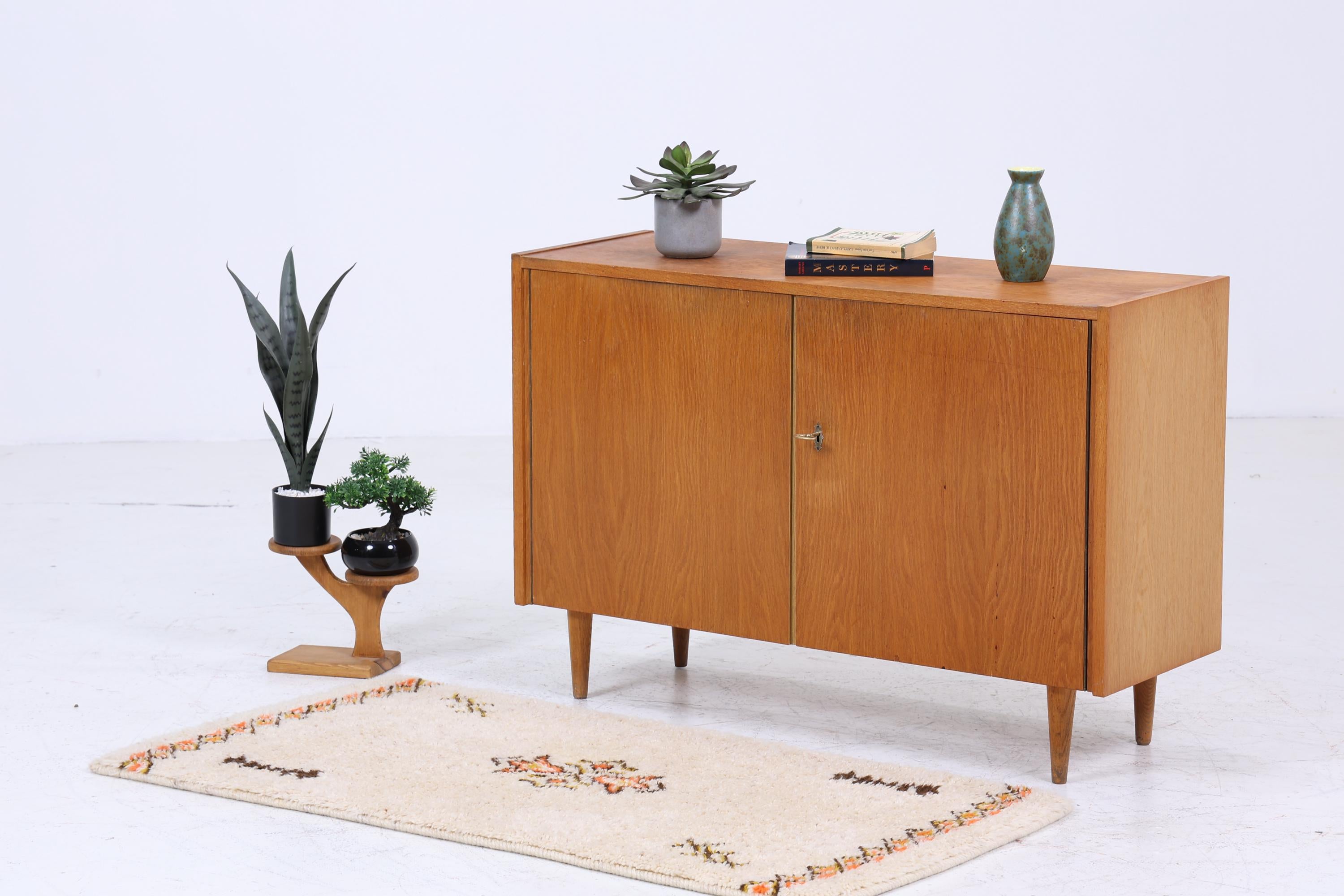 Vintage Hellerau 414/A Anrichte aus Eiche | Mid Century Kommode Schubladen Schrank | Holz Aufbewahrung