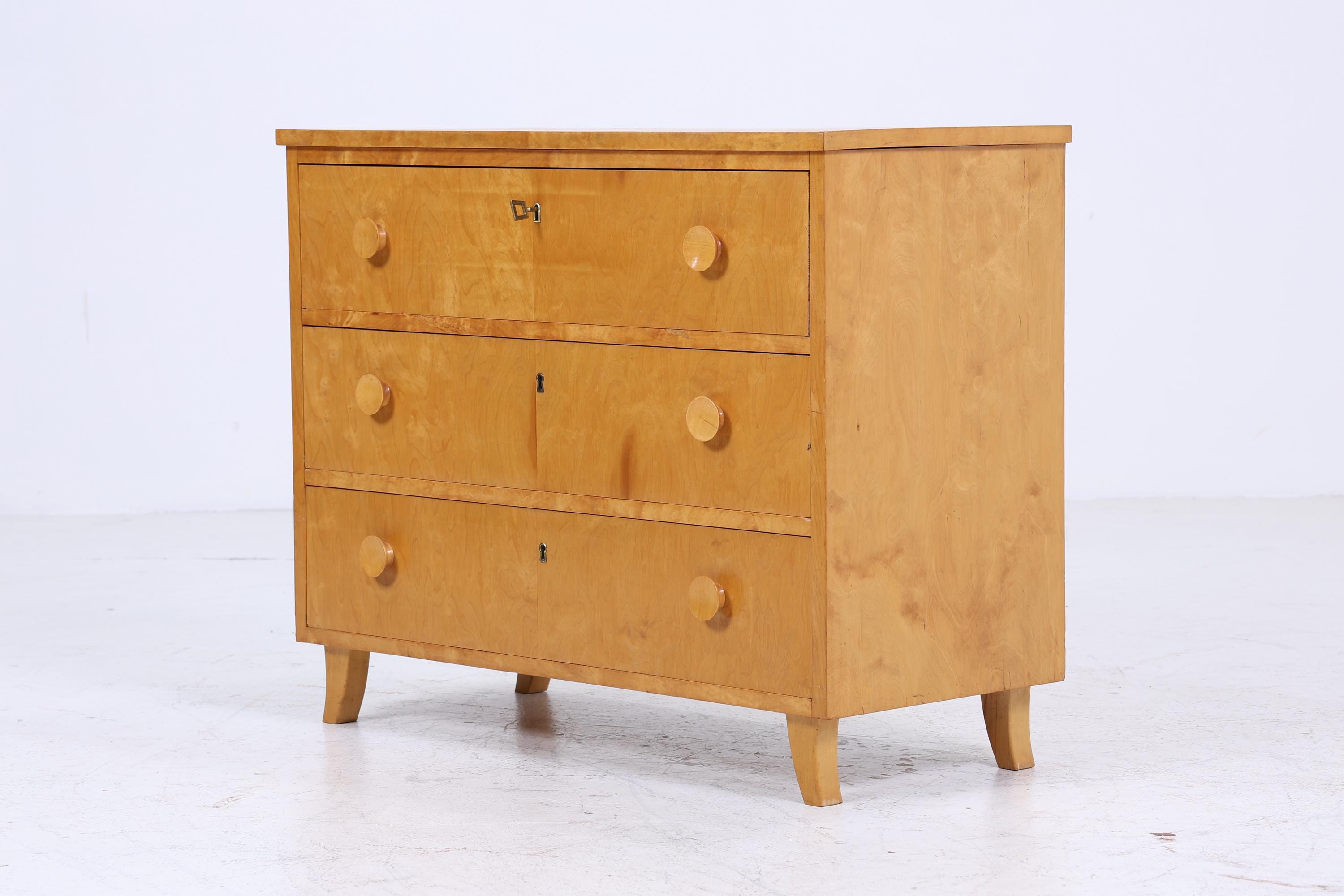Vintage Schubladen Kommode aus Birkenholz | Mid Century Schubladen Schrank | Holz Aufbewahrung