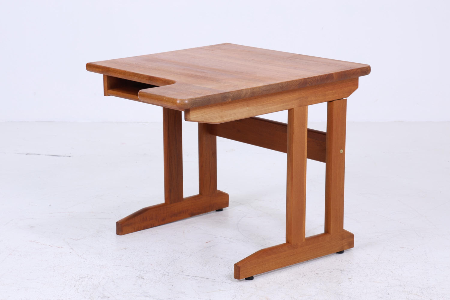 Vintage Teak Schreibtisch 60er Jahre | Mid Century Arbeitstisch Schultisch Frei Tisch Retro Holz Design