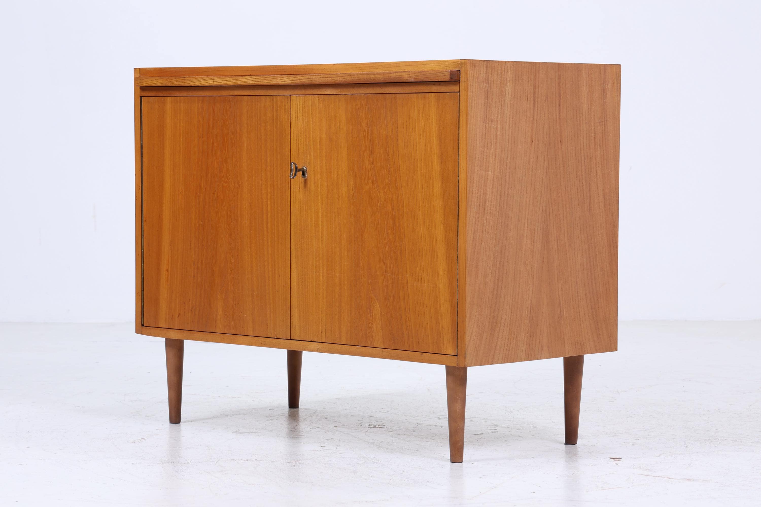 Vintage Hellerau Kommode 605 60er Jahre | Mid Century Schrank Retro Holz Aufbewahrung