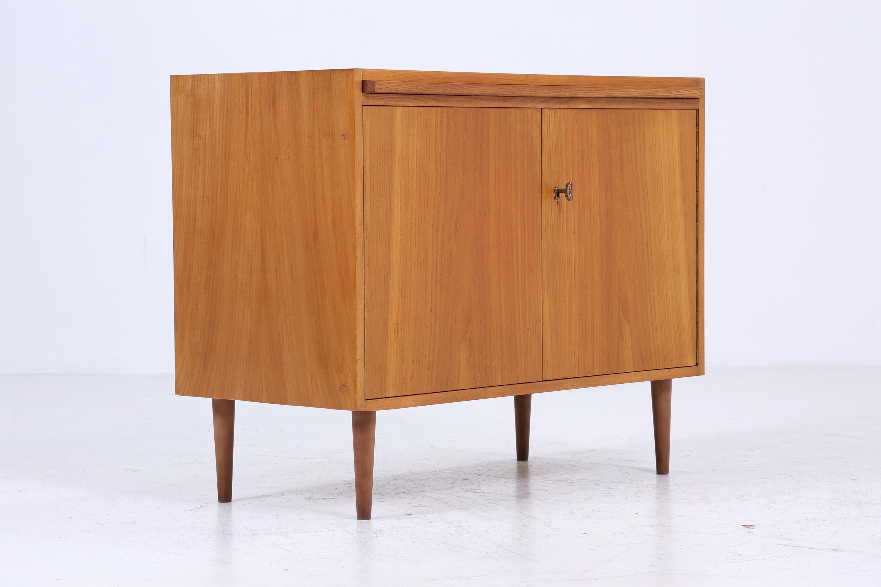 Vintage Hellerau Kommode 605 60er Jahre | Mid Century Schrank Retro Holz Aufbewahrung