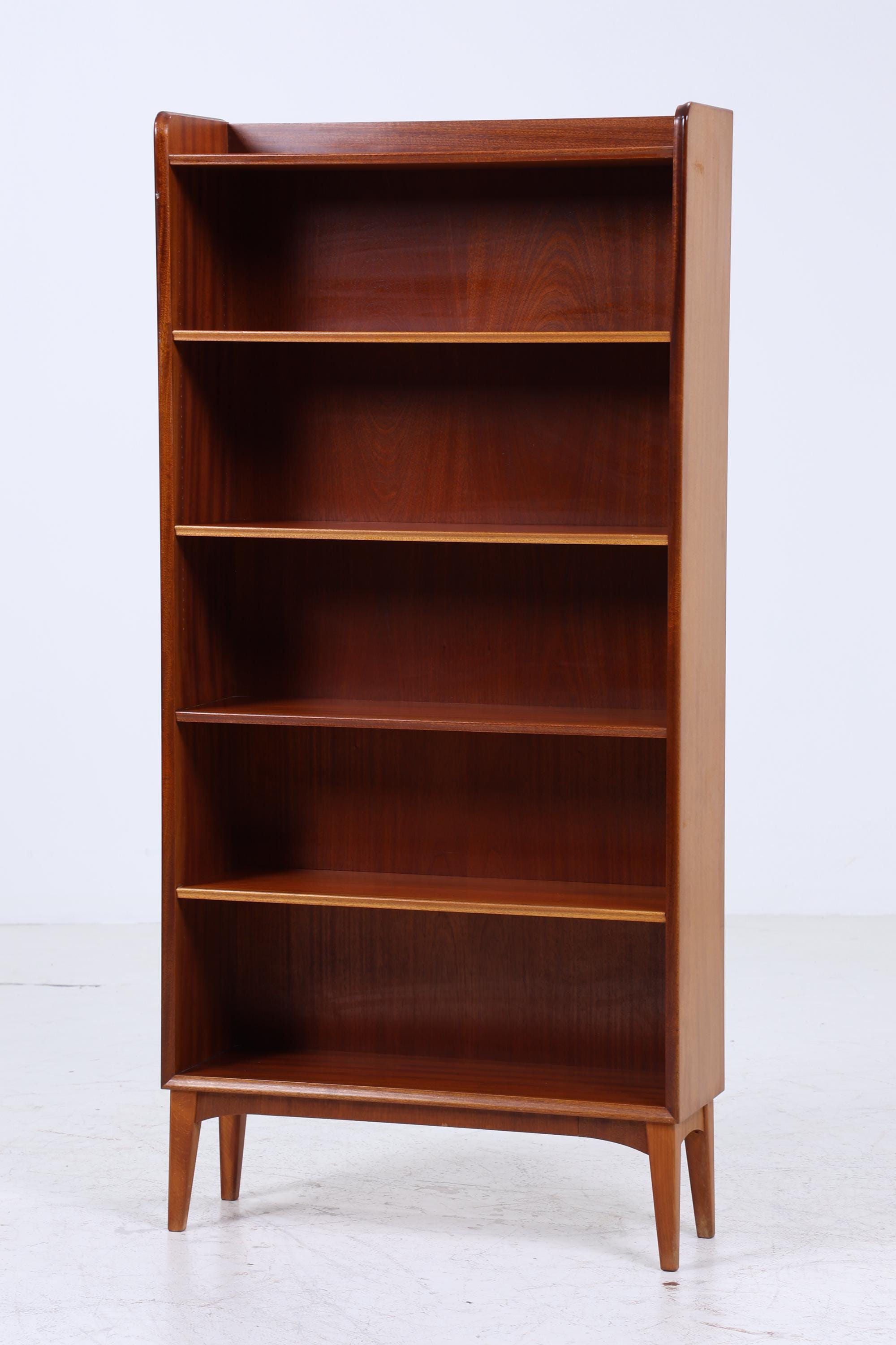 Vintage Bücherregal 60er Jahre | Mid Century Regal aus Holz | Retro Regal Holz Aufbewahrung