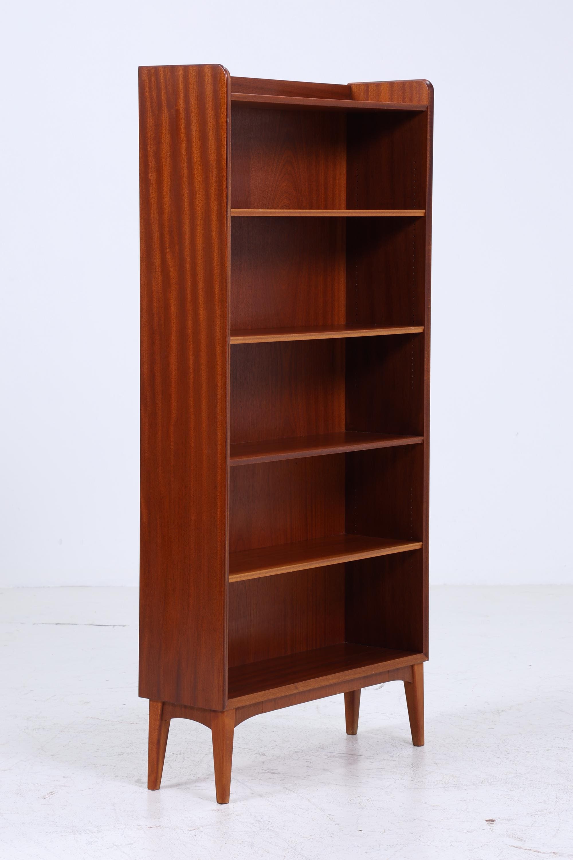 Vintage Bücherregal 60er Jahre | Mid Century Regal aus Holz | Retro Regal Holz Aufbewahrung