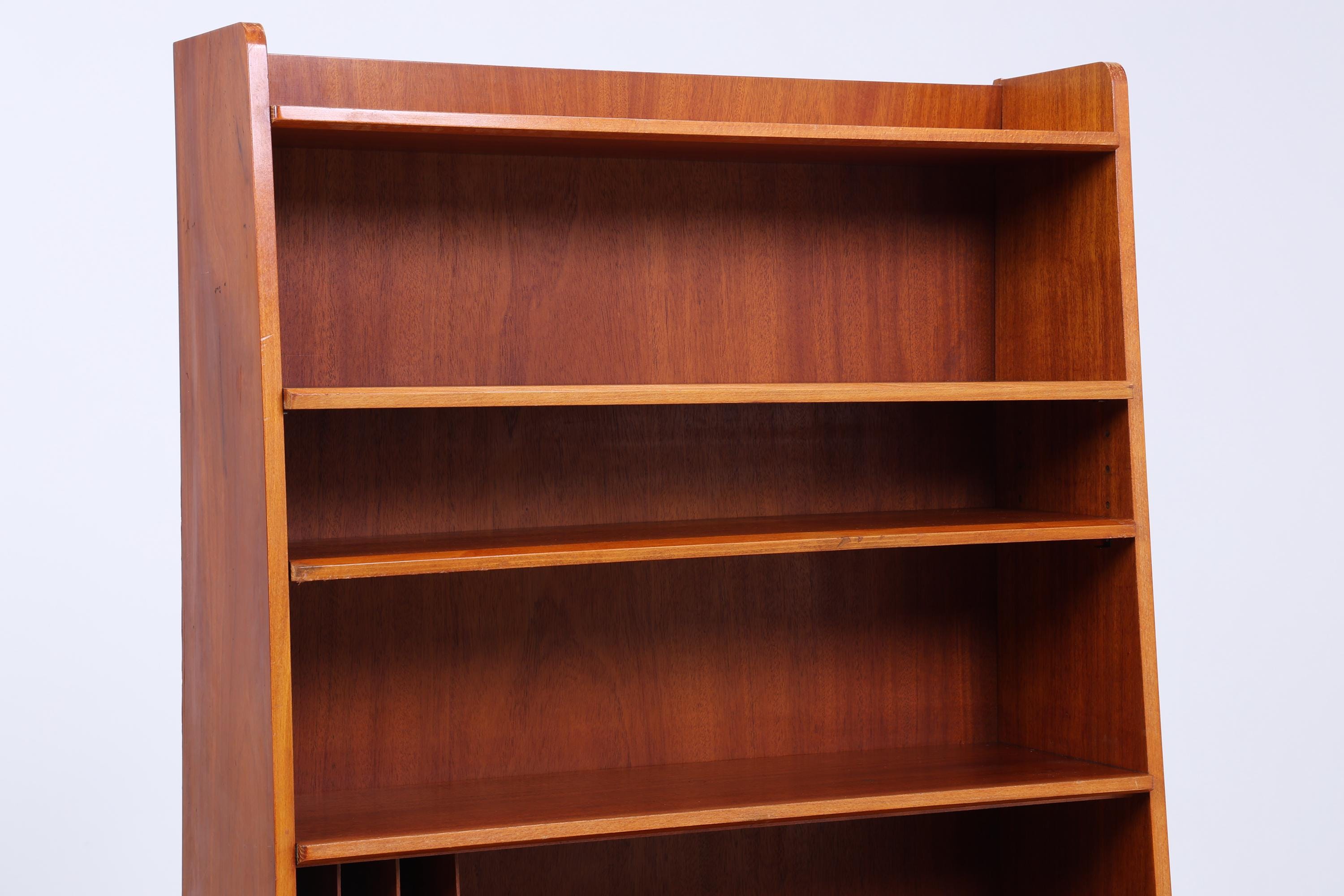 Vintage Regal 60er Jahre | Mid Century Bücherregal Schreibtisch Sekretär Retro Holz Aufbewahrung