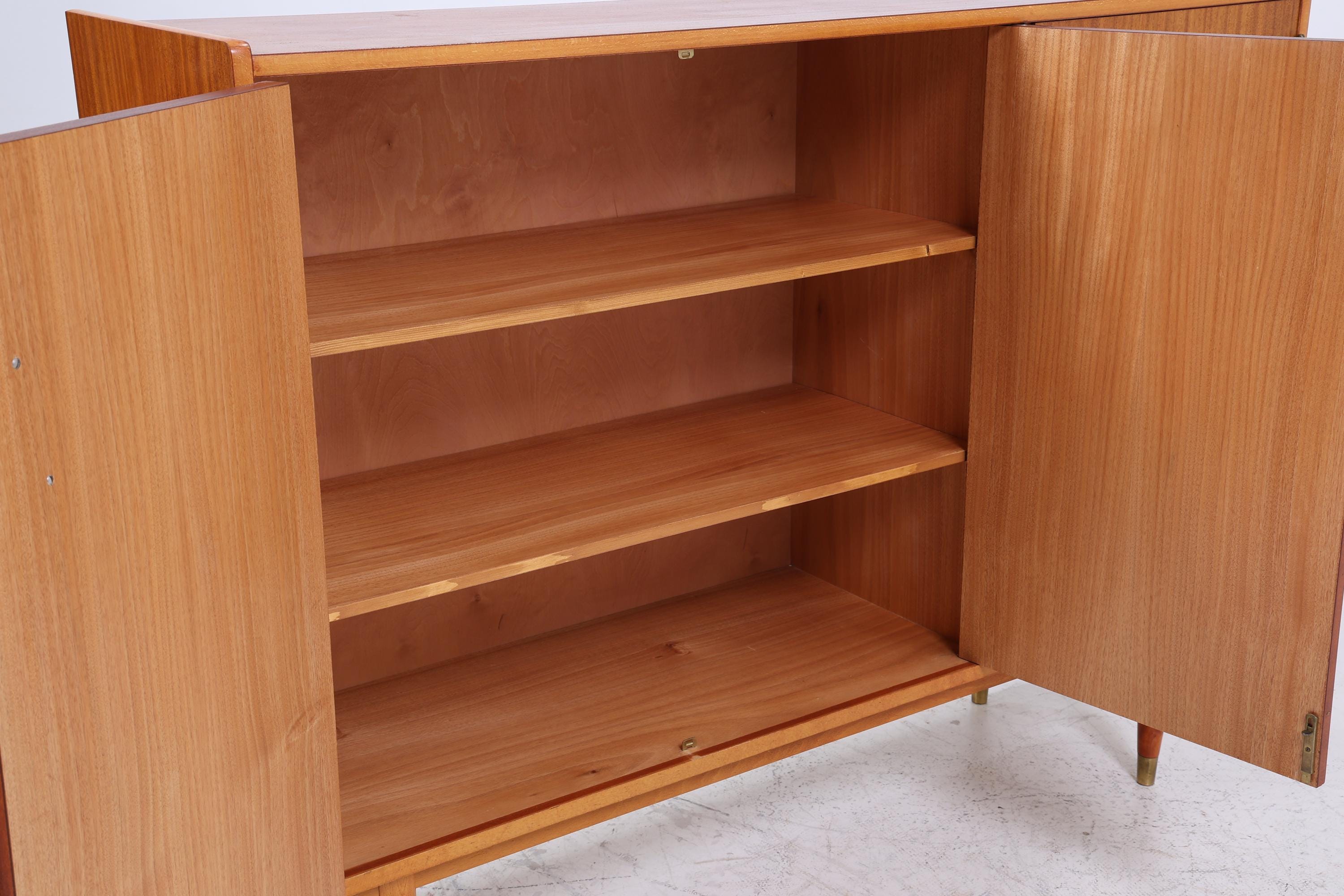 Wunderschönes Vintage Highboard 60er Jahre | Mid Century Sideboard Schubladen Schrank Holz Aufbewahrung