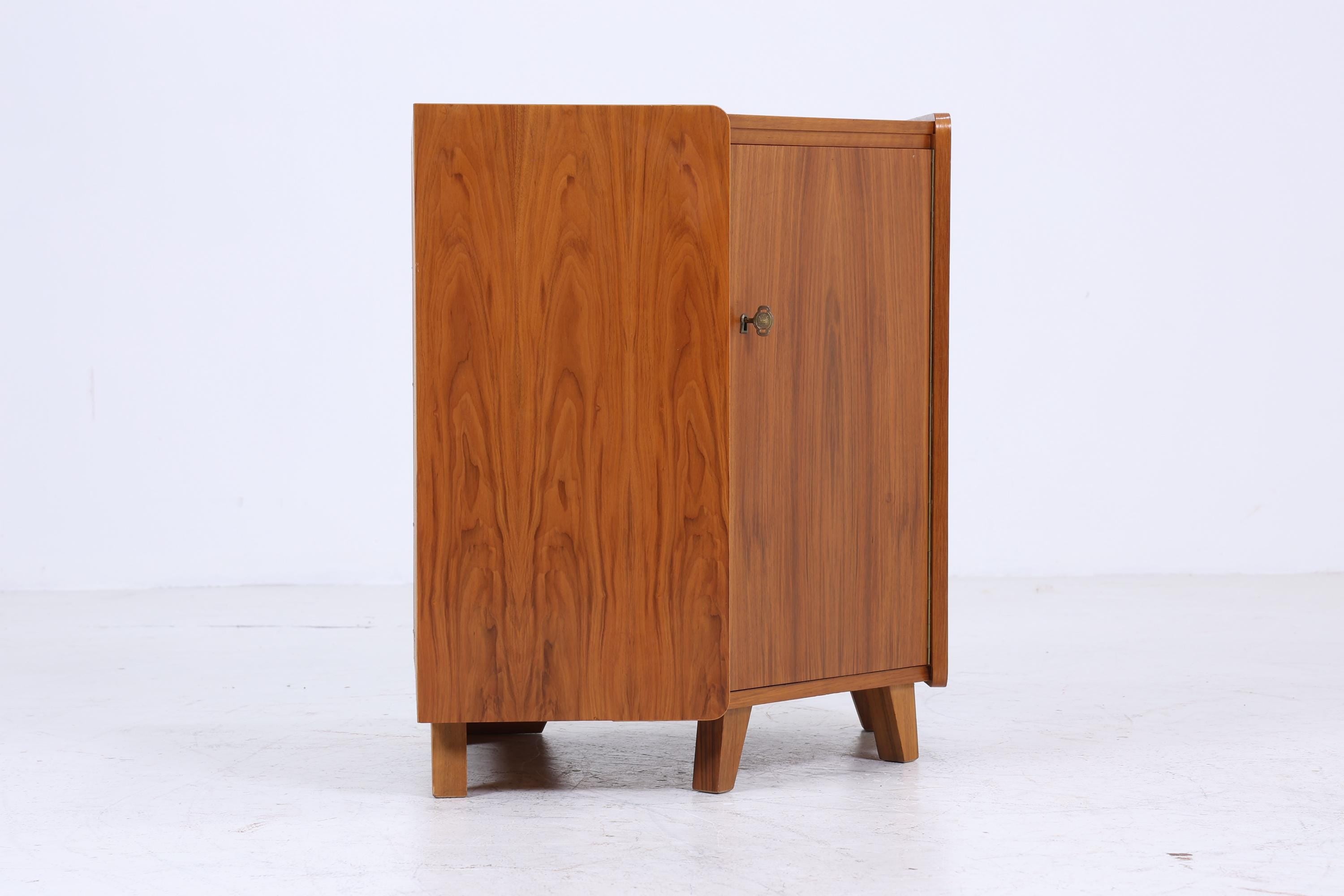 ❌SALE❌ Vintage Nussbaum Eckkommode von Tepe 60er Jahre | Mid Century Kommode Schrank Retro 70er Holz Aufbewahrung