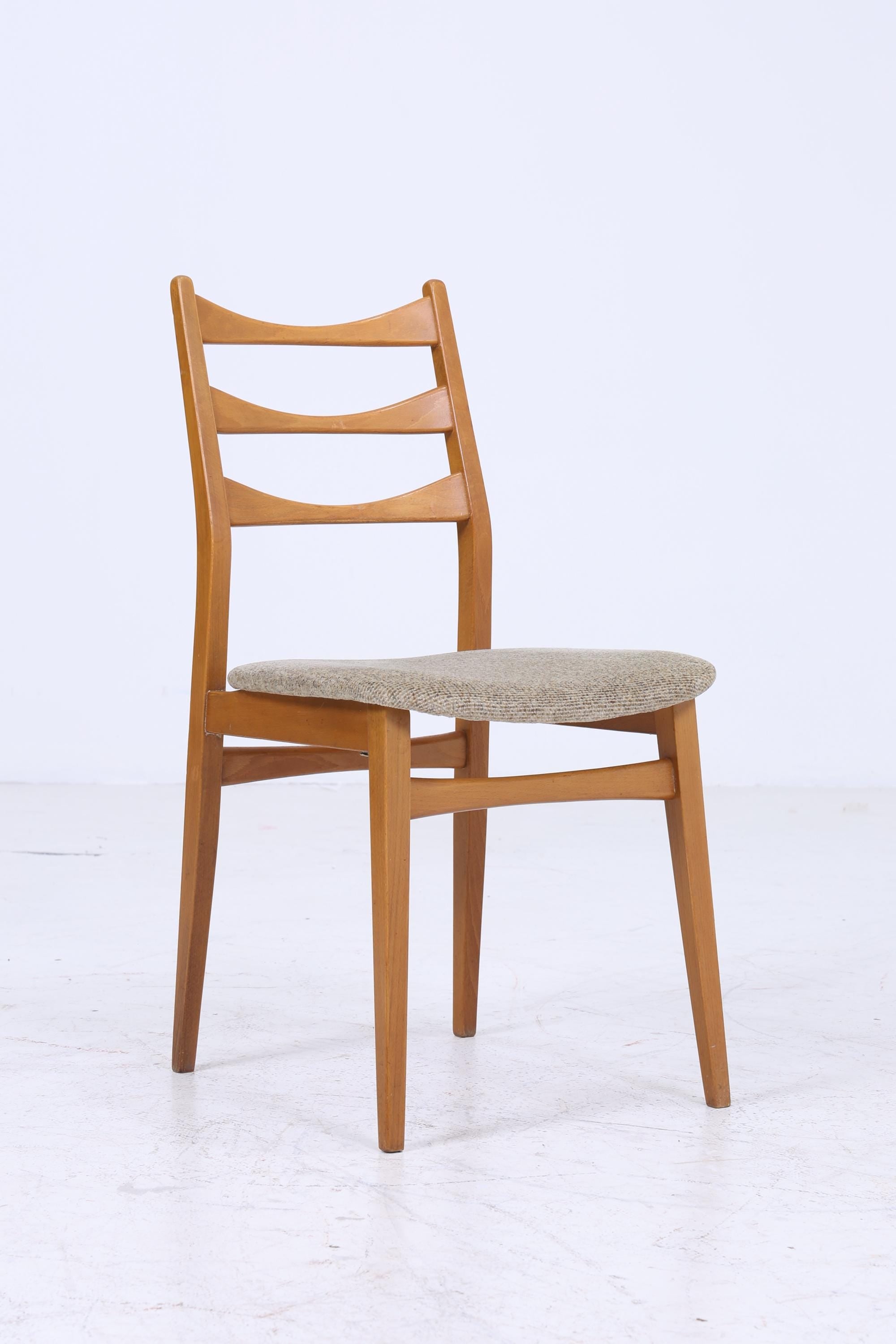 4er Set Vintage Holzstühle | Mid Century Küchen Stuhl Esszimmerstühle Vintage Retro 60er 70er Jahre