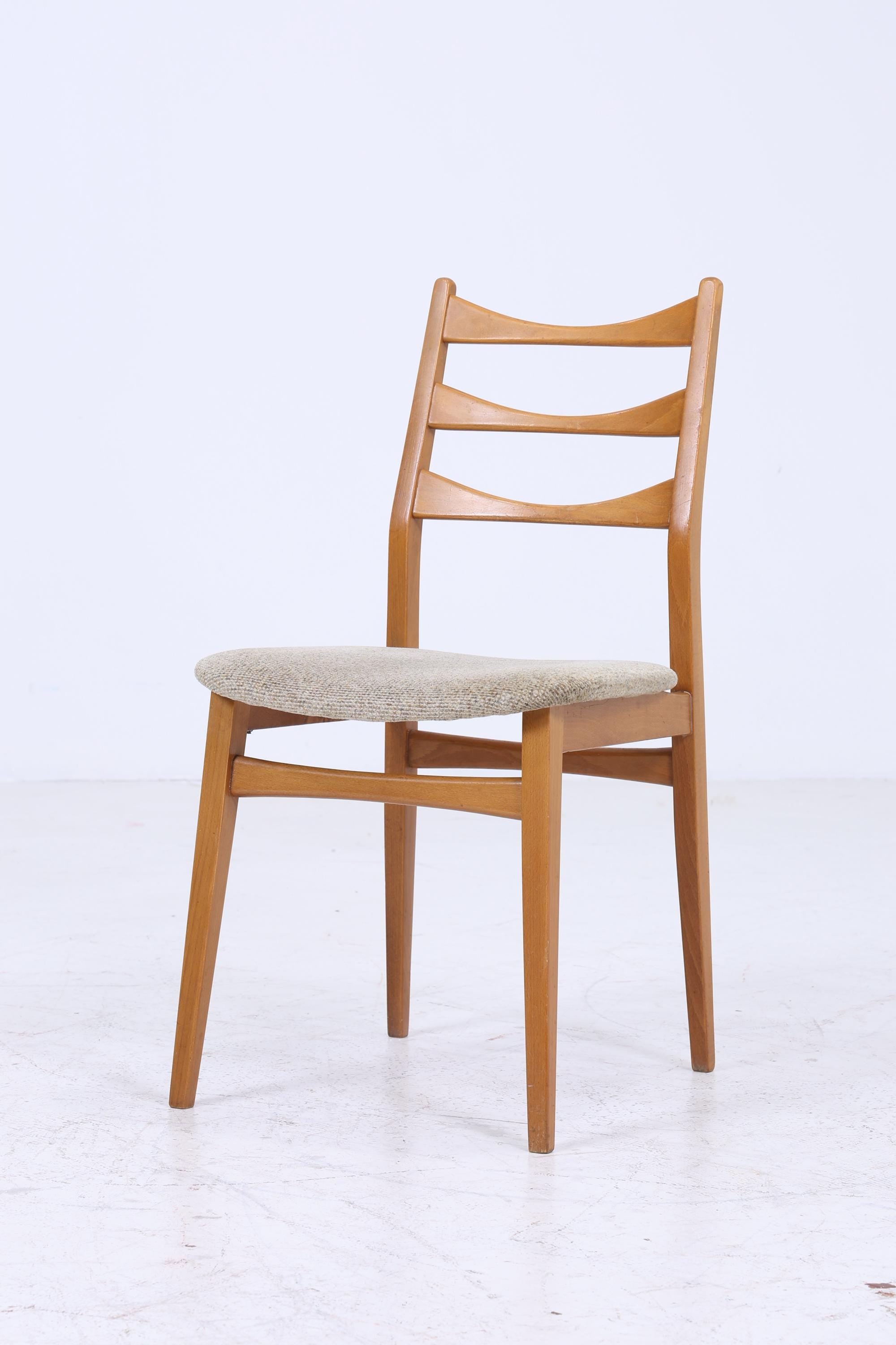 4er Set Vintage Holzstühle | Mid Century Küchen Stuhl Esszimmerstühle Vintage Retro 60er 70er Jahre