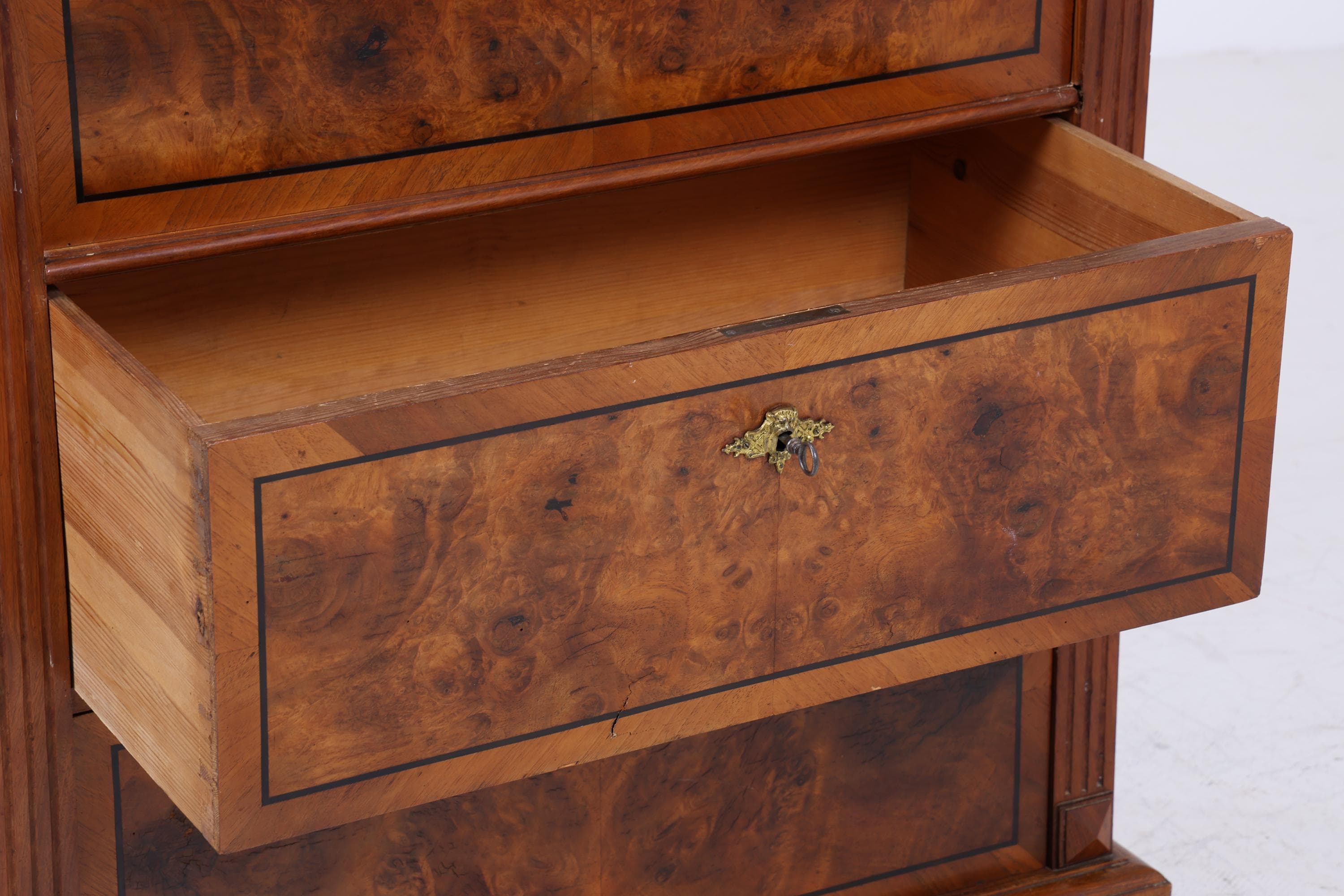 ❌SALE❌ Vintage Biedermeier Schubladen Kommode | Antik Schubladen Schrank Retro Büroschrank Aufbewahrung Holz