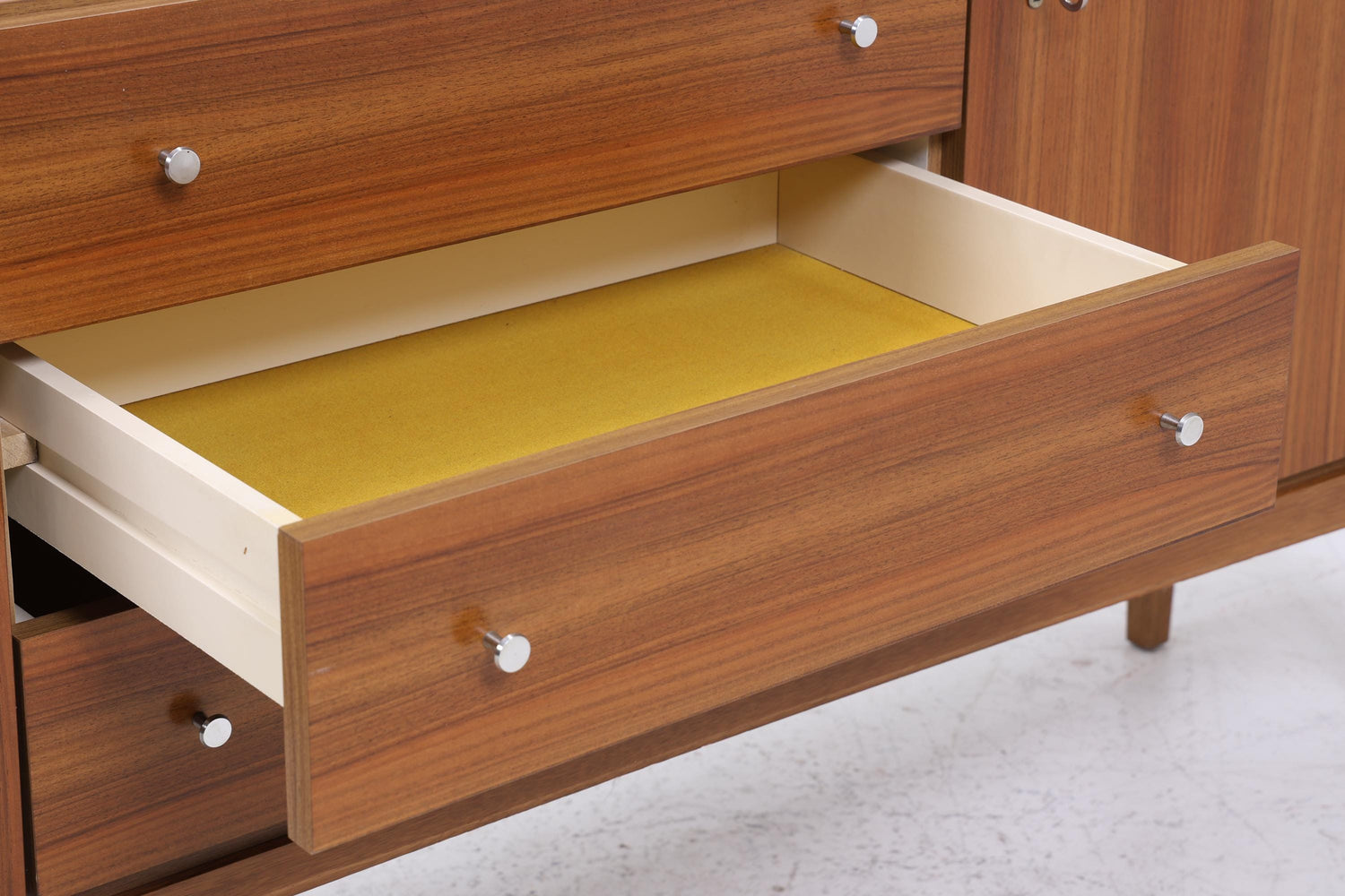 Vintage Sideboard von OTT aus den 60ern | Mid Century TV Board mit Schubladen & Fächern Lowboard Retro Holz Aufbewahrung
