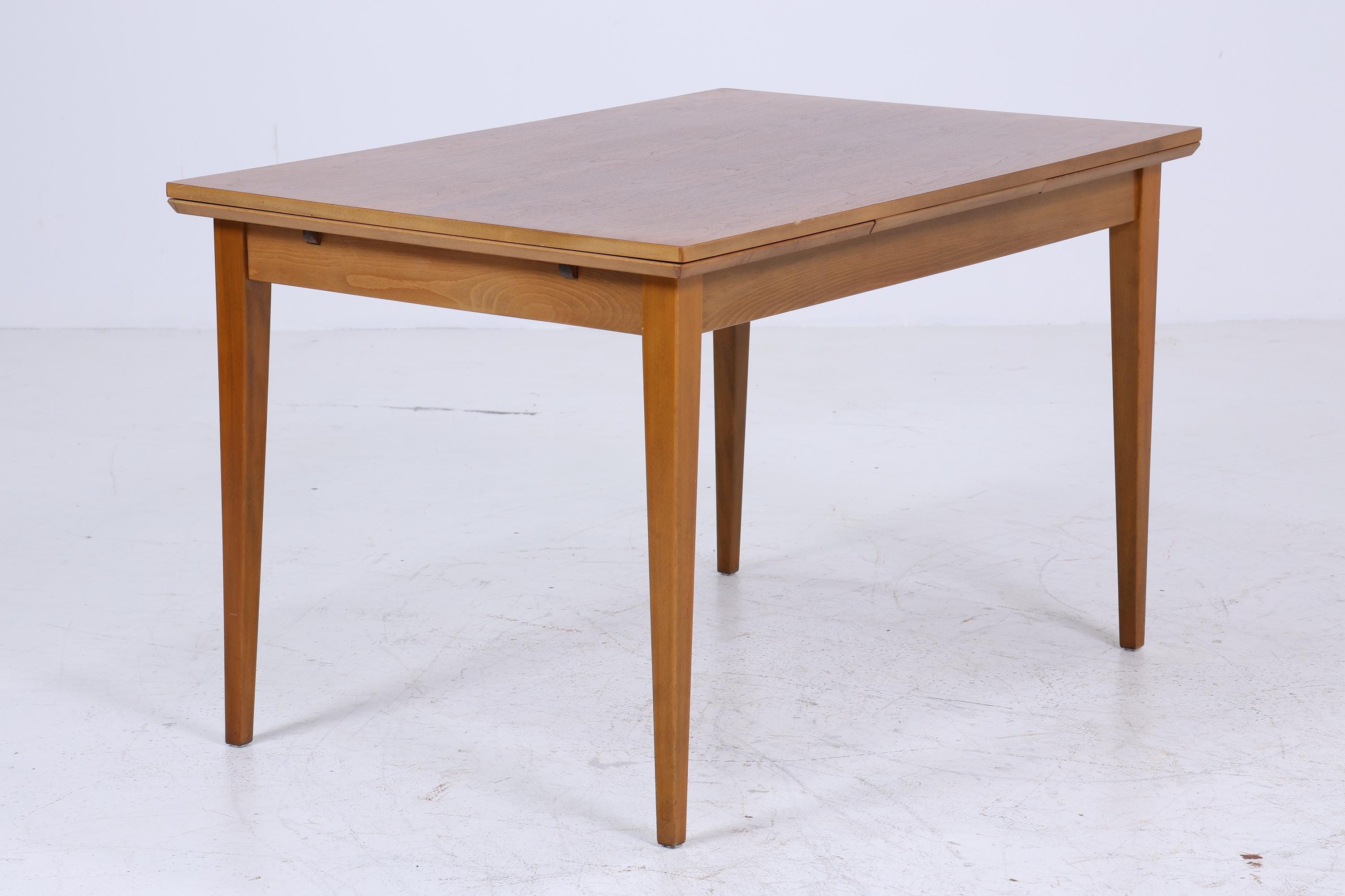 Vintage Küchentisch aus den 60ern | Mid Century Esstisch Tisch Retro 70er Holz Ausziehbar