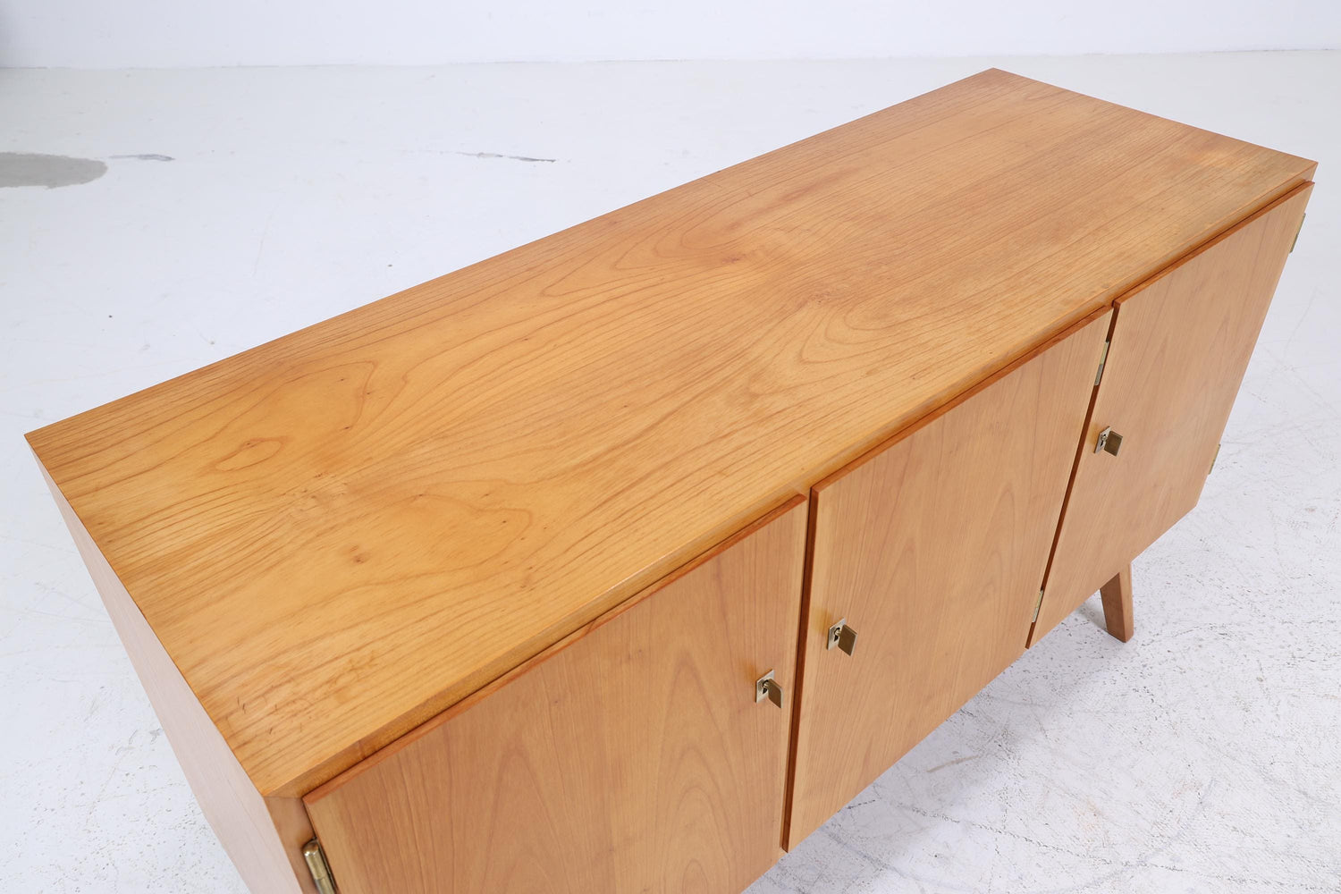 Vintage Sideboard CFG Gabon | Mid Century Kommode aus Holz | 60er Jahre Anrichte Afrika Design | Okoumé Furnier Möbel