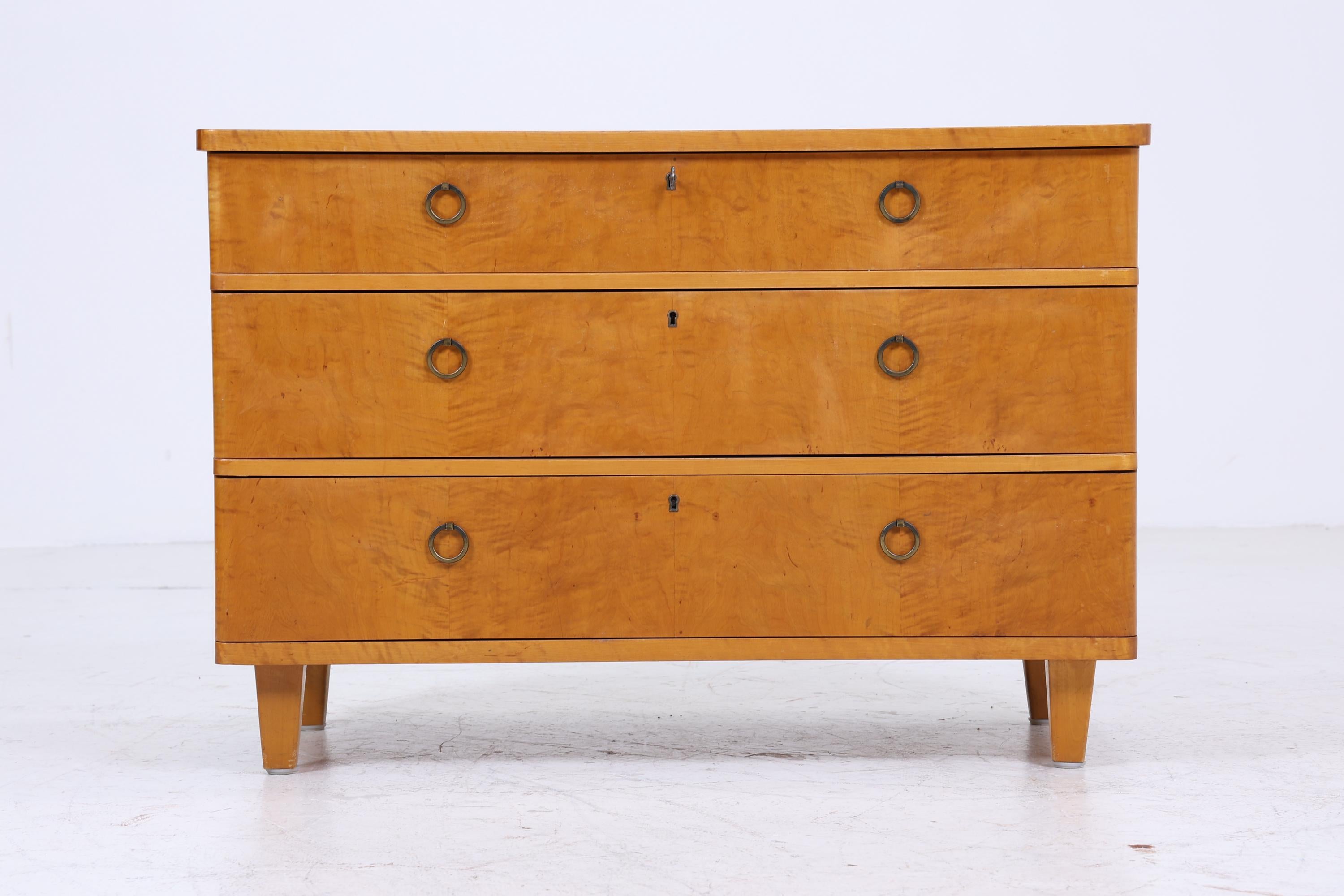 Vintage Schubladen Kommode | Mid Century Schubladen Schrank | Holz Aufbewahrung 60er 70er Jahre