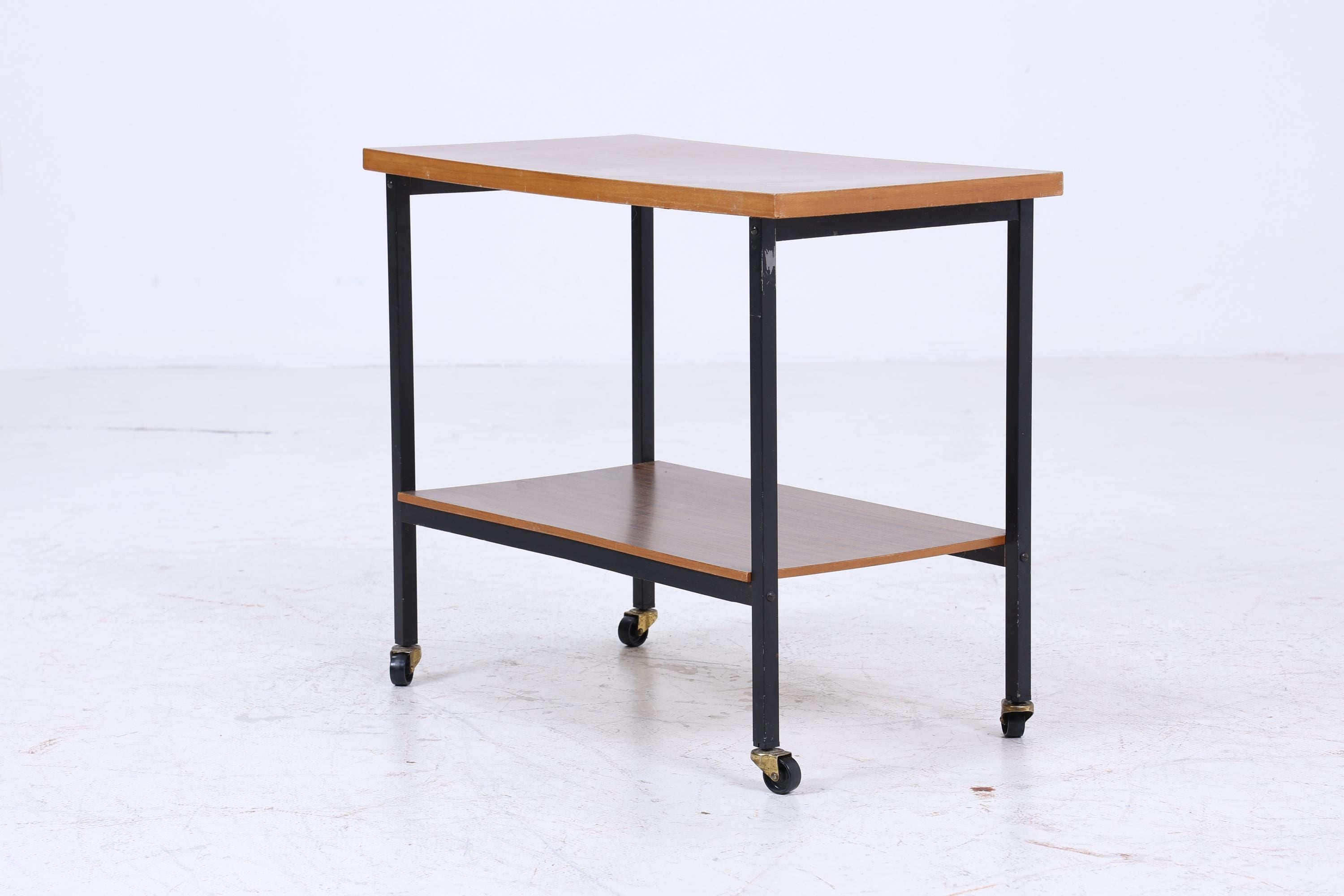 Vintage Servierwagen aus den 60ern | Mid Century Tisch Telefontisch Beistelltisch Retro