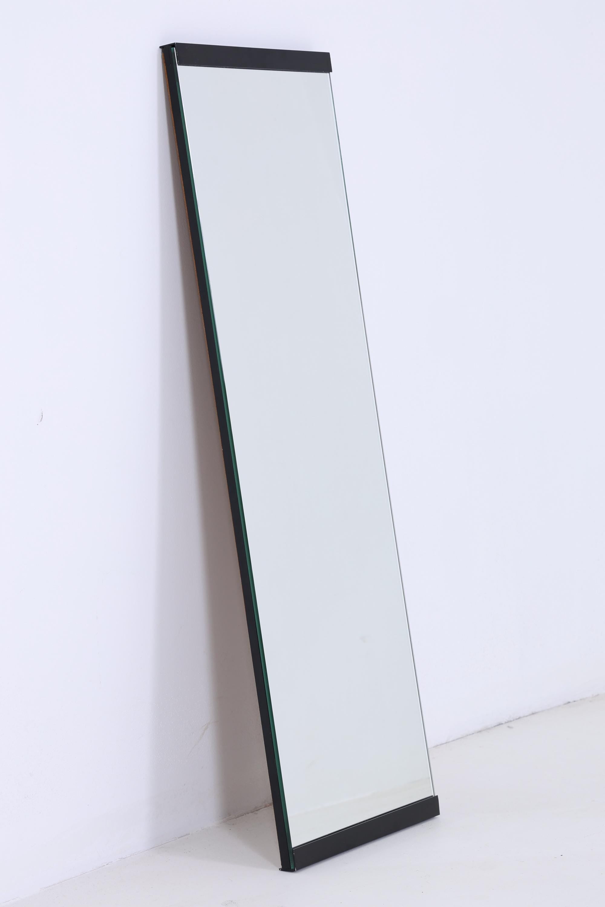 Vintage Spiegel 60er Jahre | Mid Century Hänge Spiegel Mirror Holz Retro Schräg Vintage