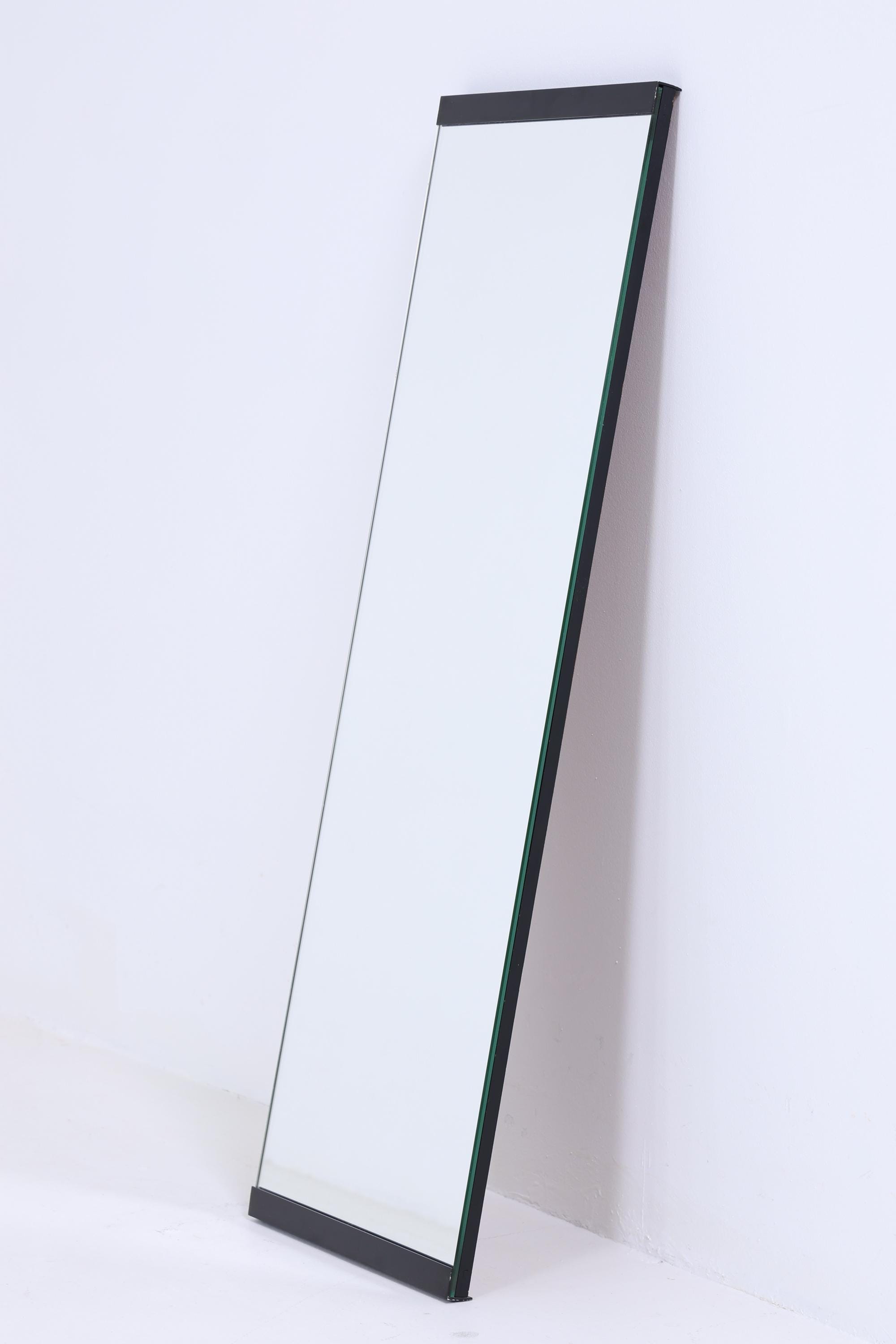 Vintage Spiegel 60er Jahre | Mid Century Hänge Spiegel Mirror Holz Retro Schräg Vintage