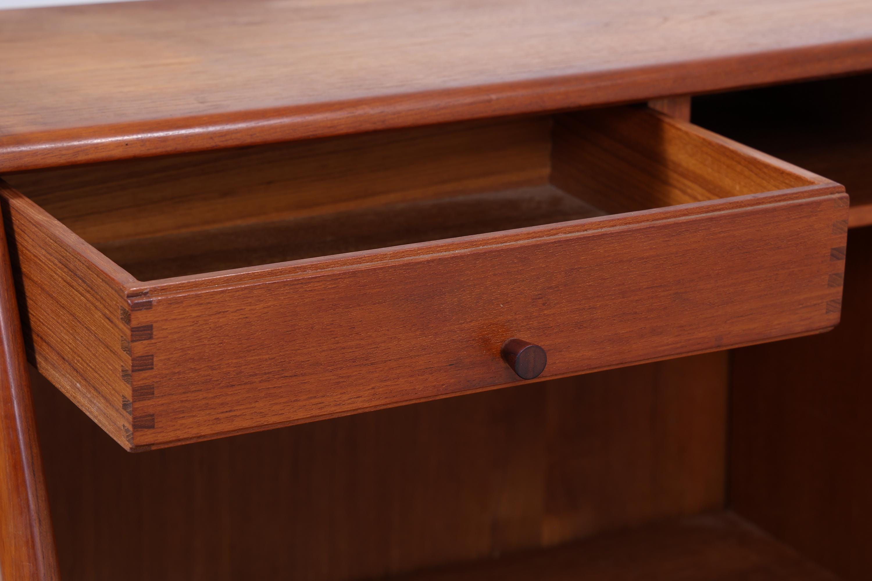 Vintage Teak Sekretär von Bernhard Pedersen & Søn 60er Jahre | Mid Century Schreibtisch Schrank Arbeitstisch Retro Holz Aufbewahrung