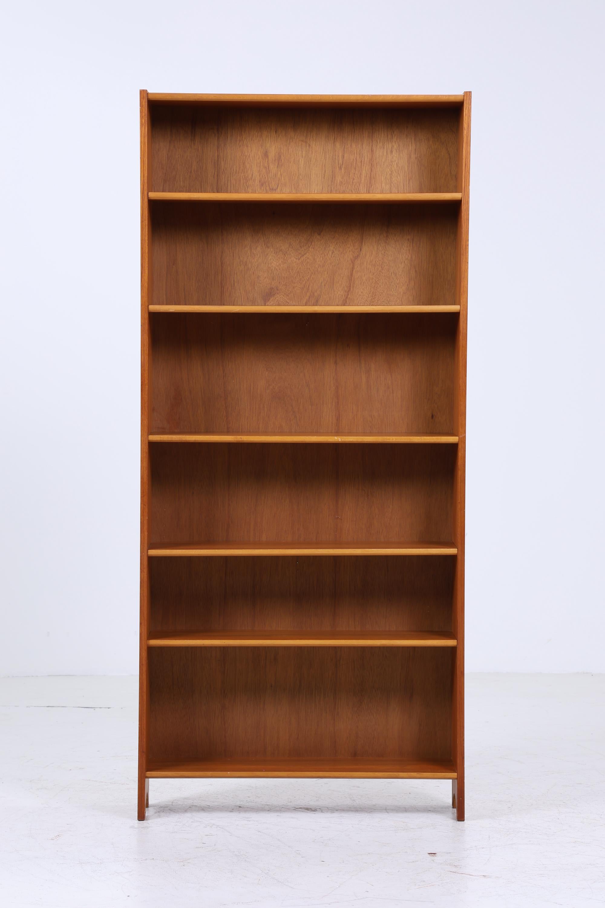 Vintage Teak Bücherregal | Mid Century Regal | 60er Jahre Retro Holz Aufbewahrung