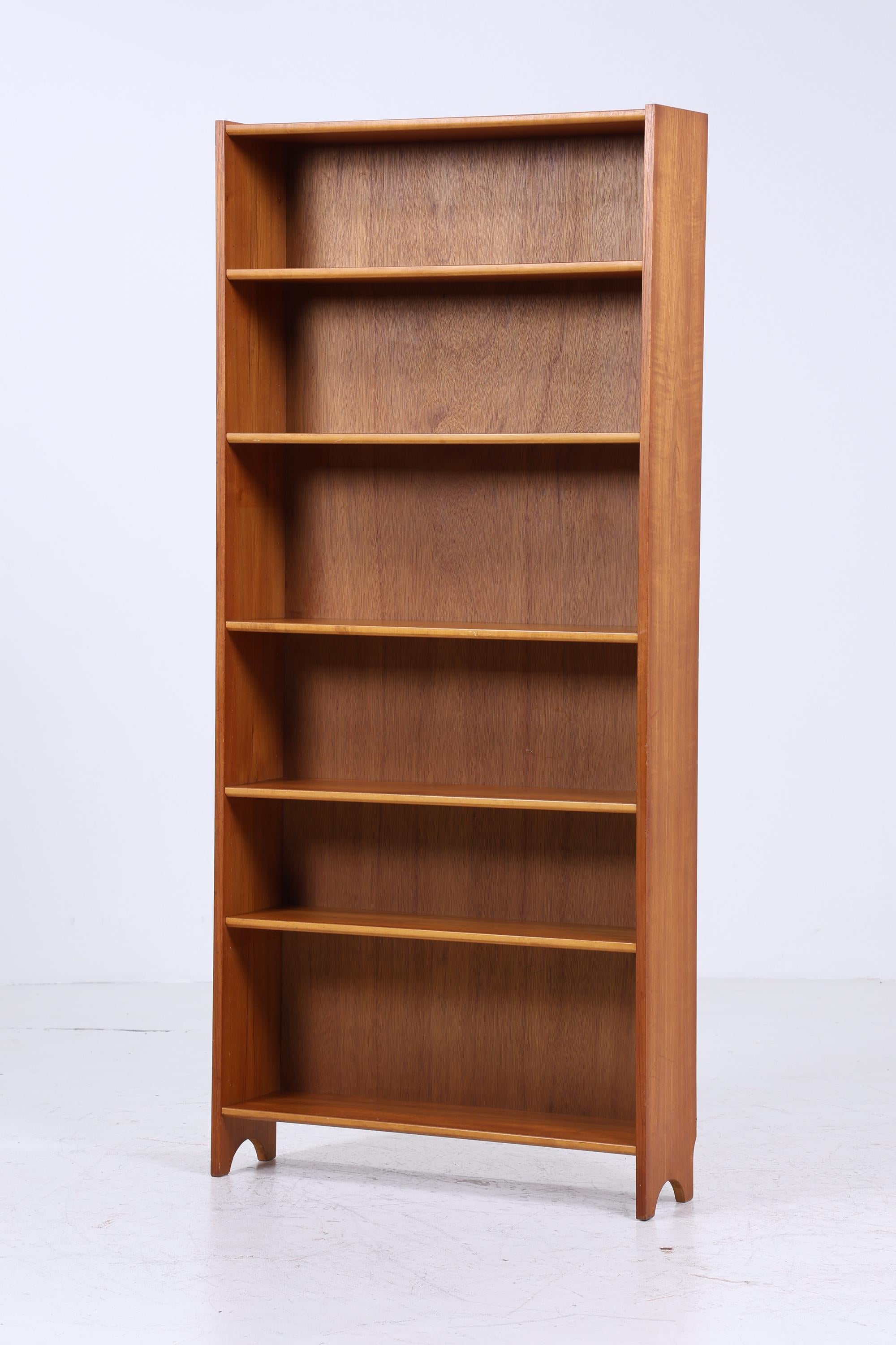 Vintage Teak Bücherregal | Mid Century Regal | 60er Jahre Retro Holz Aufbewahrung