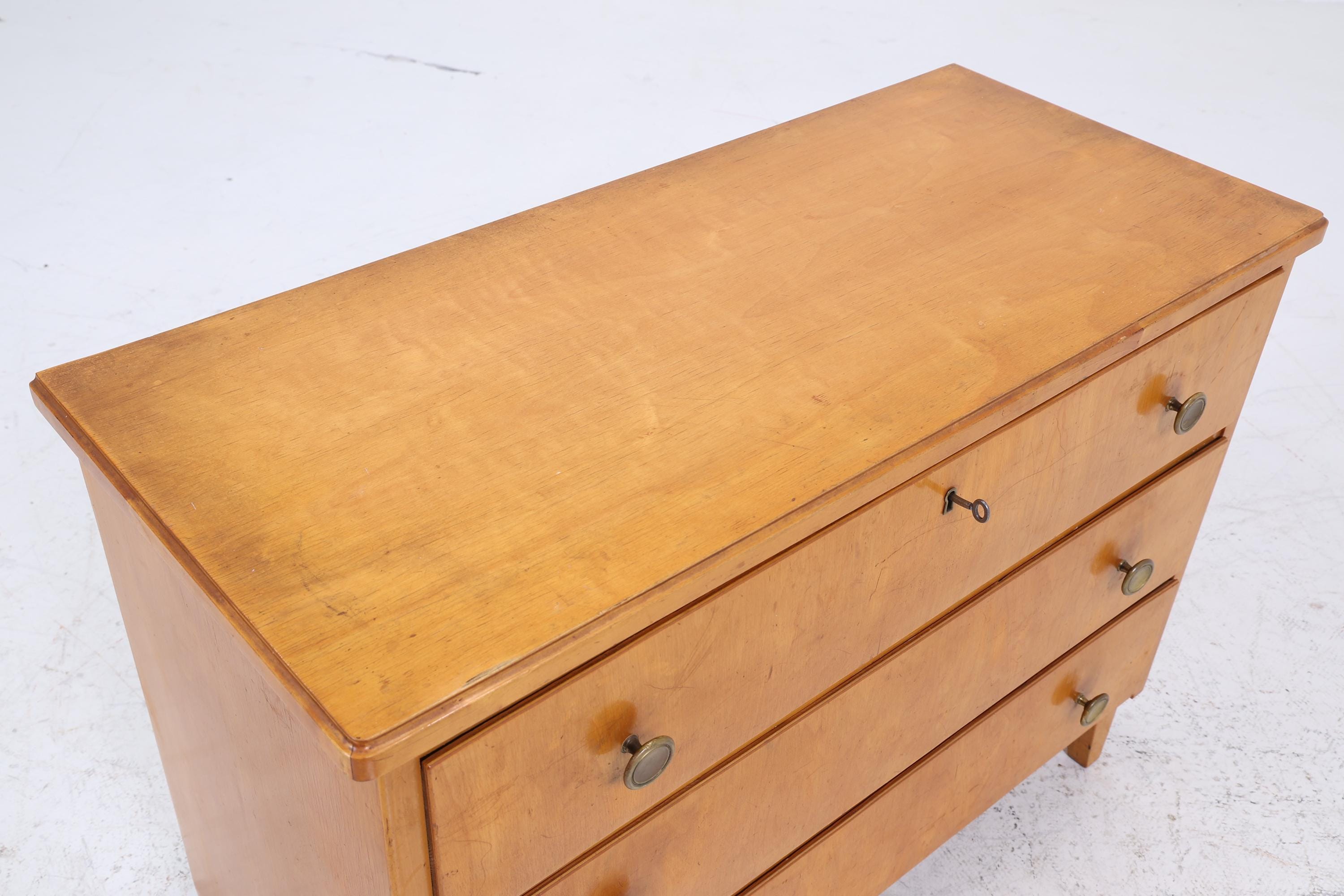 Vintage Schubladen Kommode | Mid Century Schubladen Schrank | Holz Aufbewahrung 60er 70er Jahre