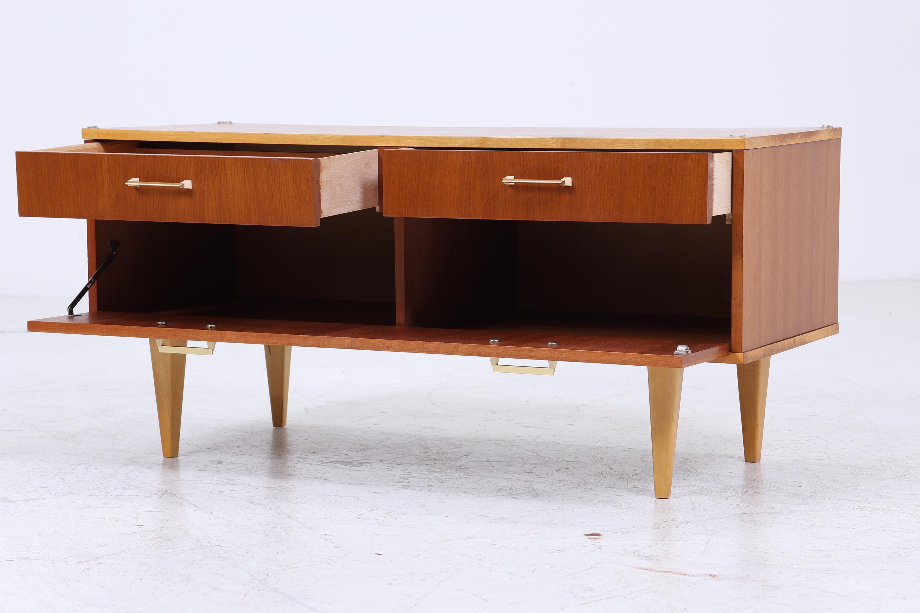 Vintage Schubladen Kommode | Mid Century Lowboard | Holz Aufbewahrung 60er 70er Jahre