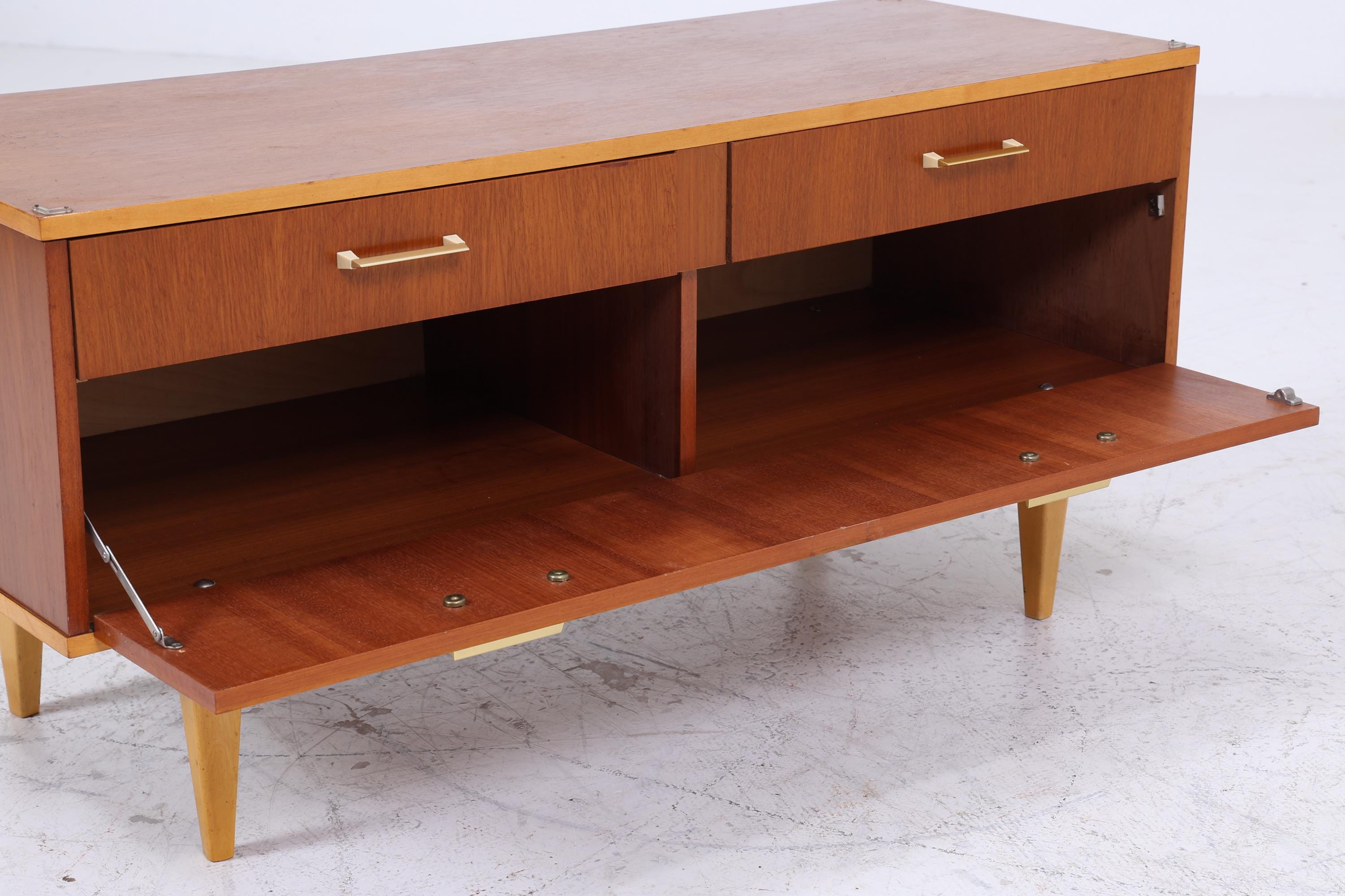 Vintage Schubladen Kommode | Mid Century Lowboard | Holz Aufbewahrung 60er 70er Jahre