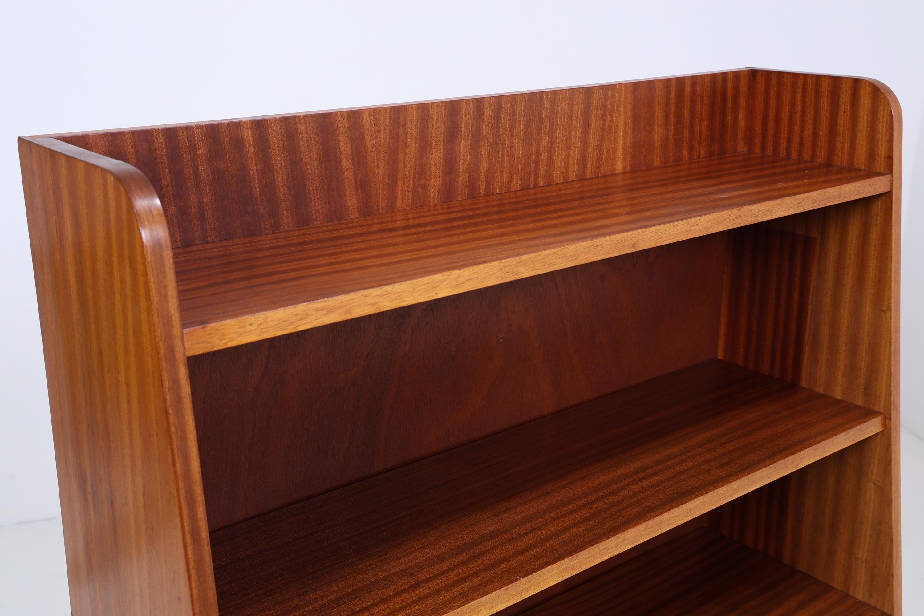 Vintage Bücheregal 60er Jahre | Mid Century Regal Schrank Retro Holz Aufbewahrung