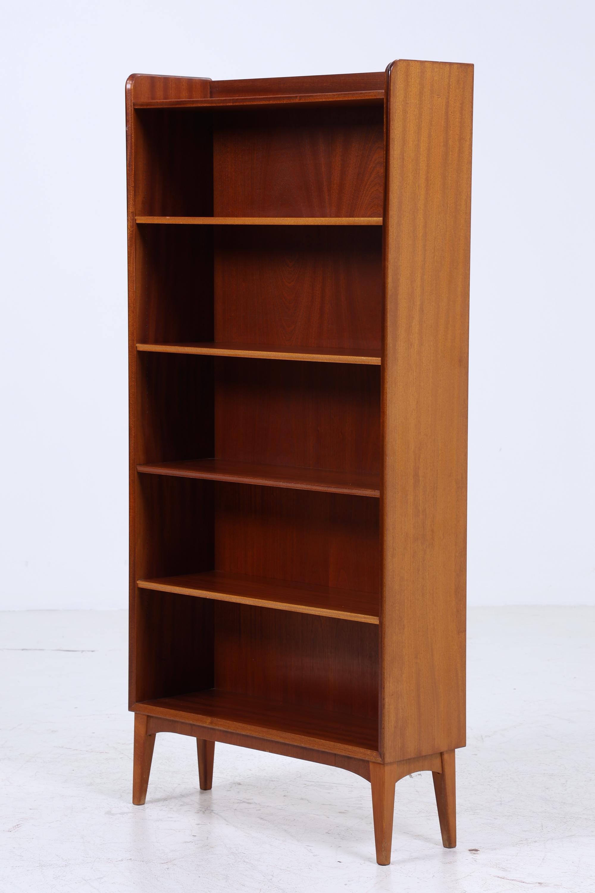 Vintage Bücherregal 60er Jahre | Mid Century Regal aus Holz | Retro Regal Holz Aufbewahrung