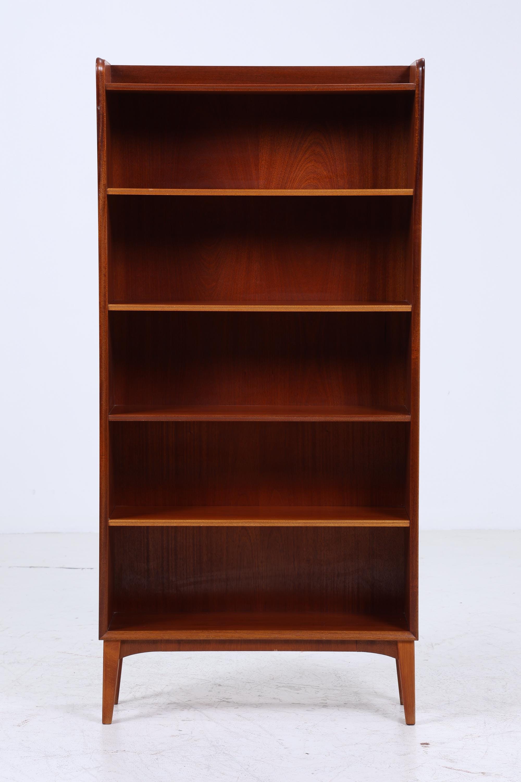 Vintage Bücherregal 60er Jahre | Mid Century Regal aus Holz | Retro Regal Holz Aufbewahrung