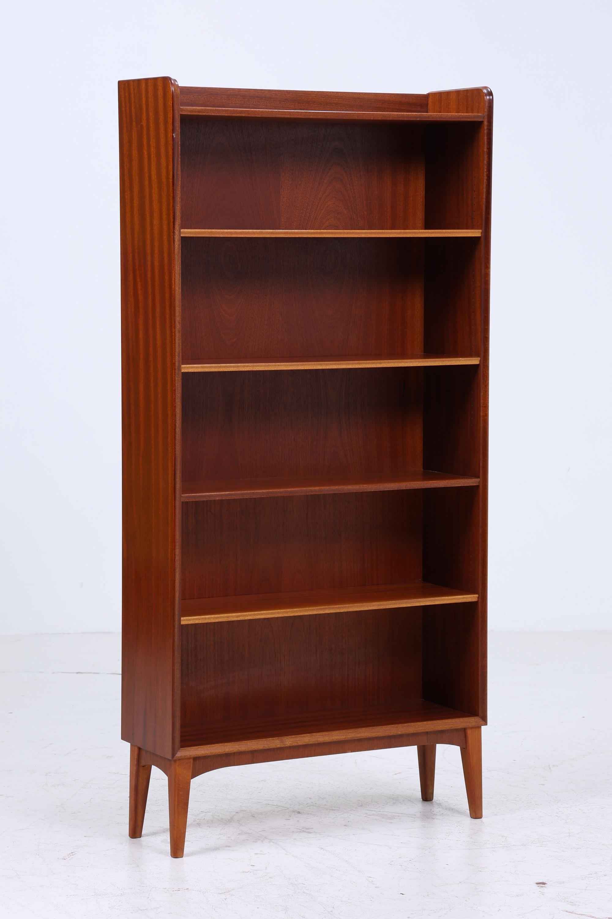 Vintage Bücherregal 60er Jahre | Mid Century Regal aus Holz | Retro Regal Holz Aufbewahrung