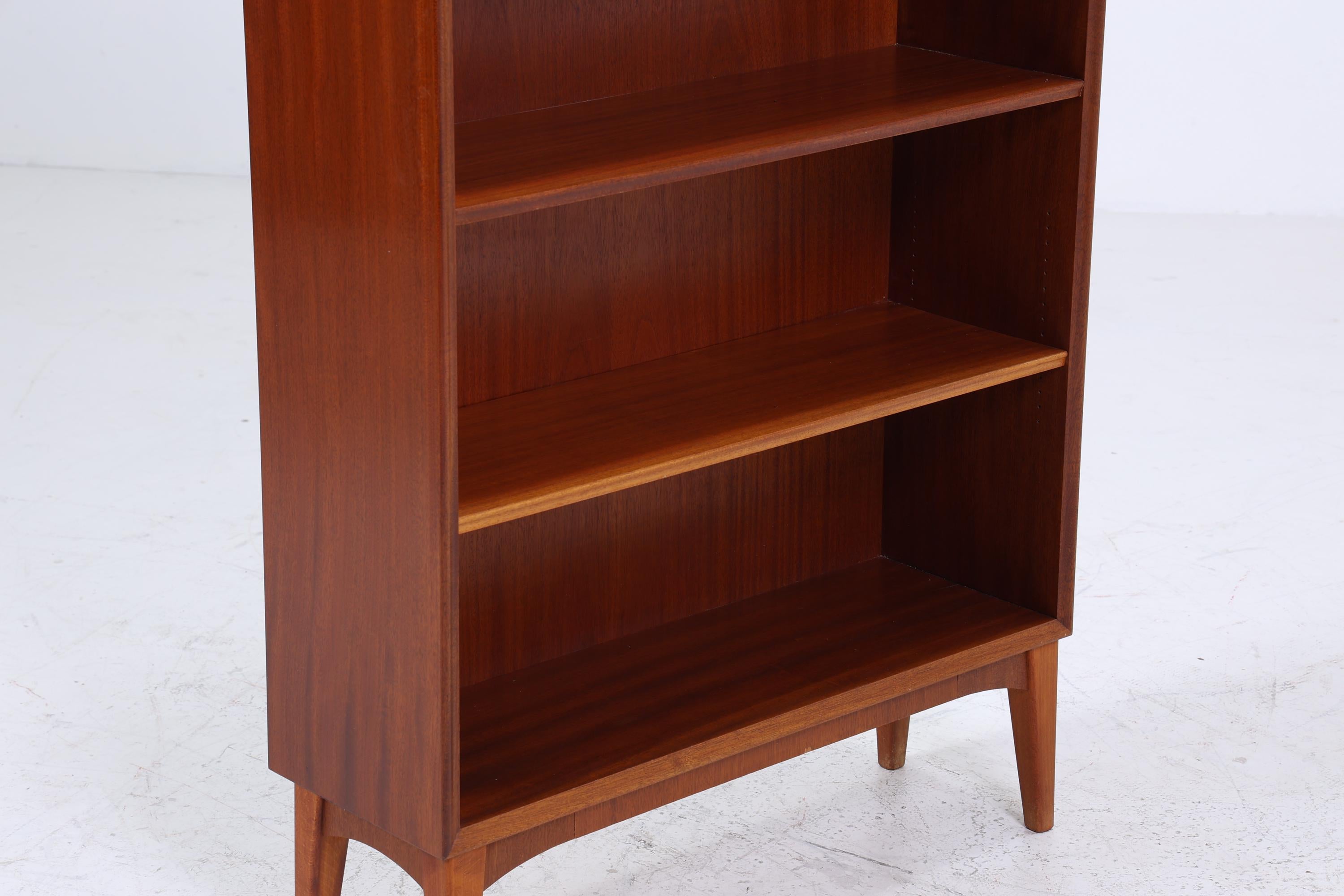 Vintage Bücherregal 60er Jahre | Mid Century Regal aus Holz | Retro Regal Holz Aufbewahrung