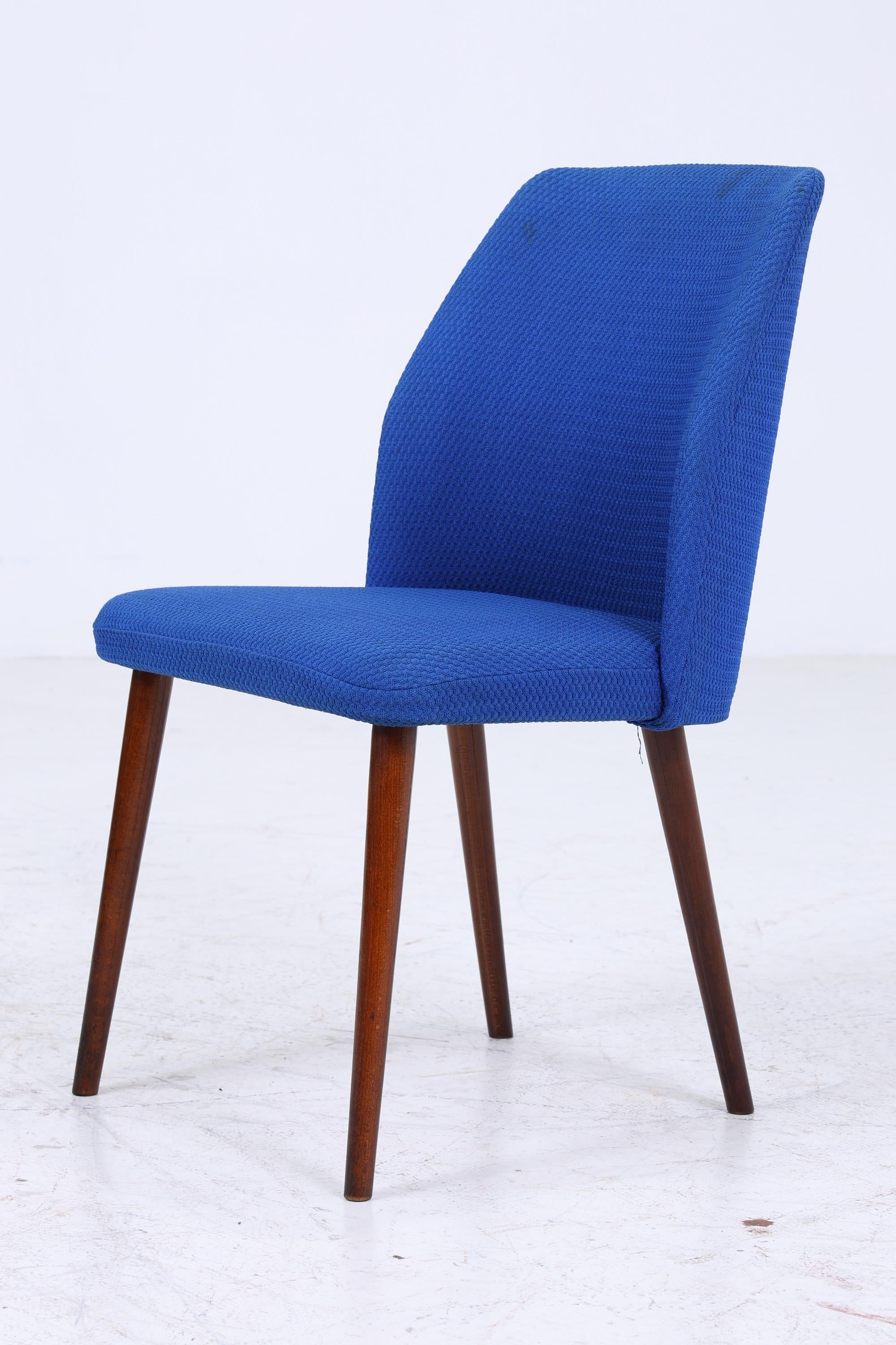 ❌SALE❌ 2er Set Vintage Esszimmerstühle aus den 60ern | Mid Century Stoff Stuhl 70er Jahre | Küchenstuhl Holz