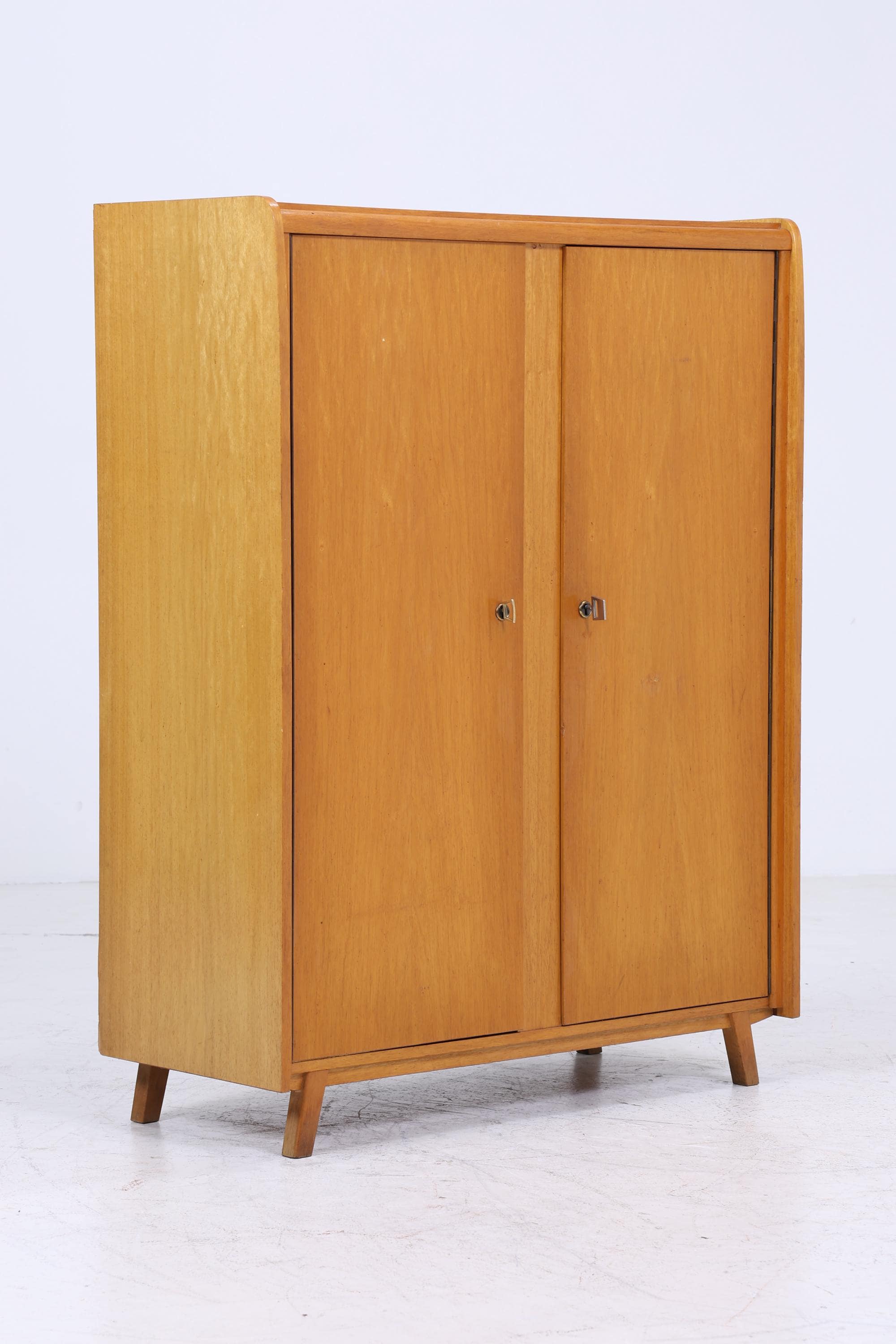 Vintage Wäscheschrank von Wilhelm Höltkemeyer 60er Jahre | Mid Century Schrank Fächerschrank Holz Retro Aufbewahrung
