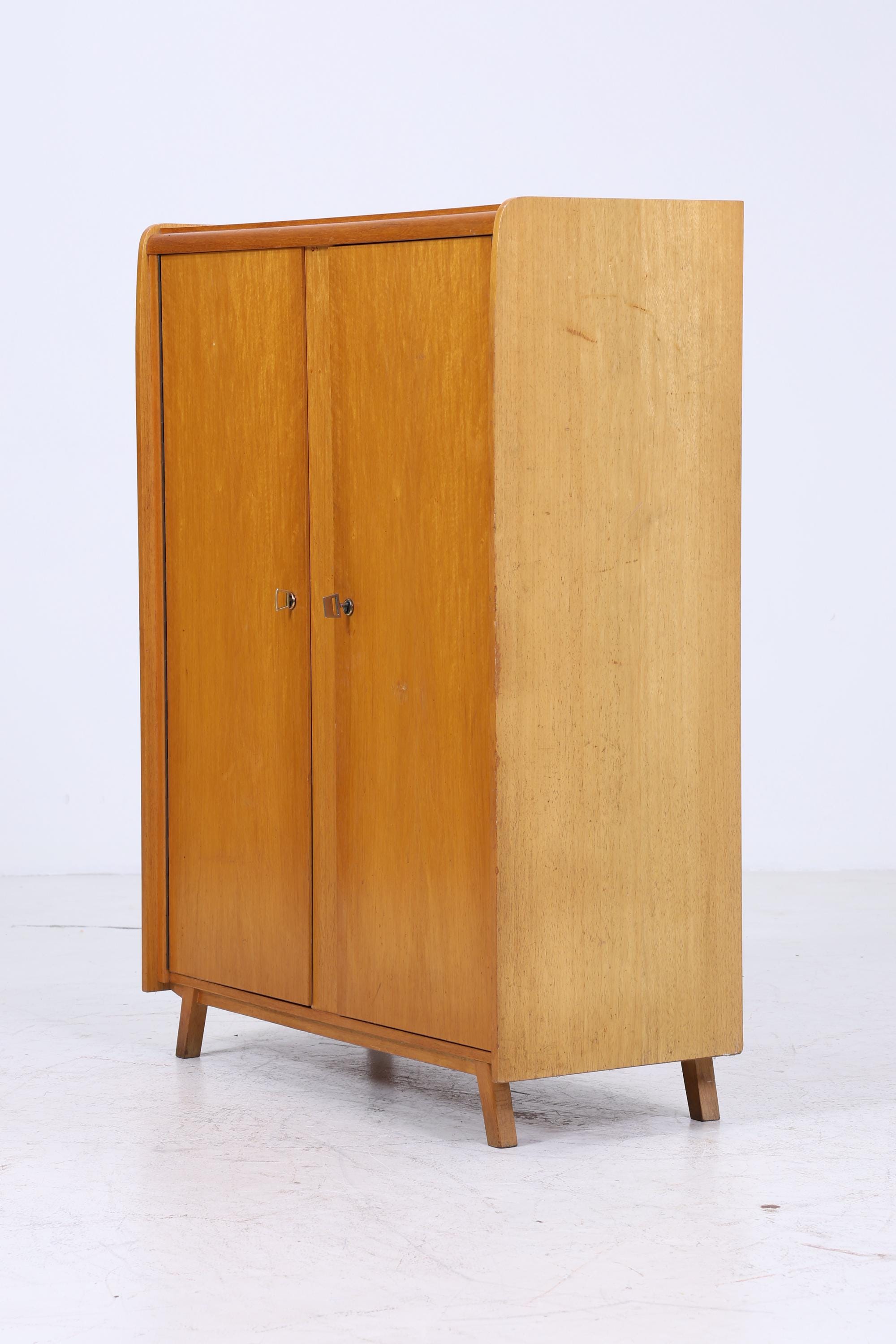 Vintage Wäscheschrank von Wilhelm Höltkemeyer 60er Jahre | Mid Century Schrank Fächerschrank Holz Retro Aufbewahrung