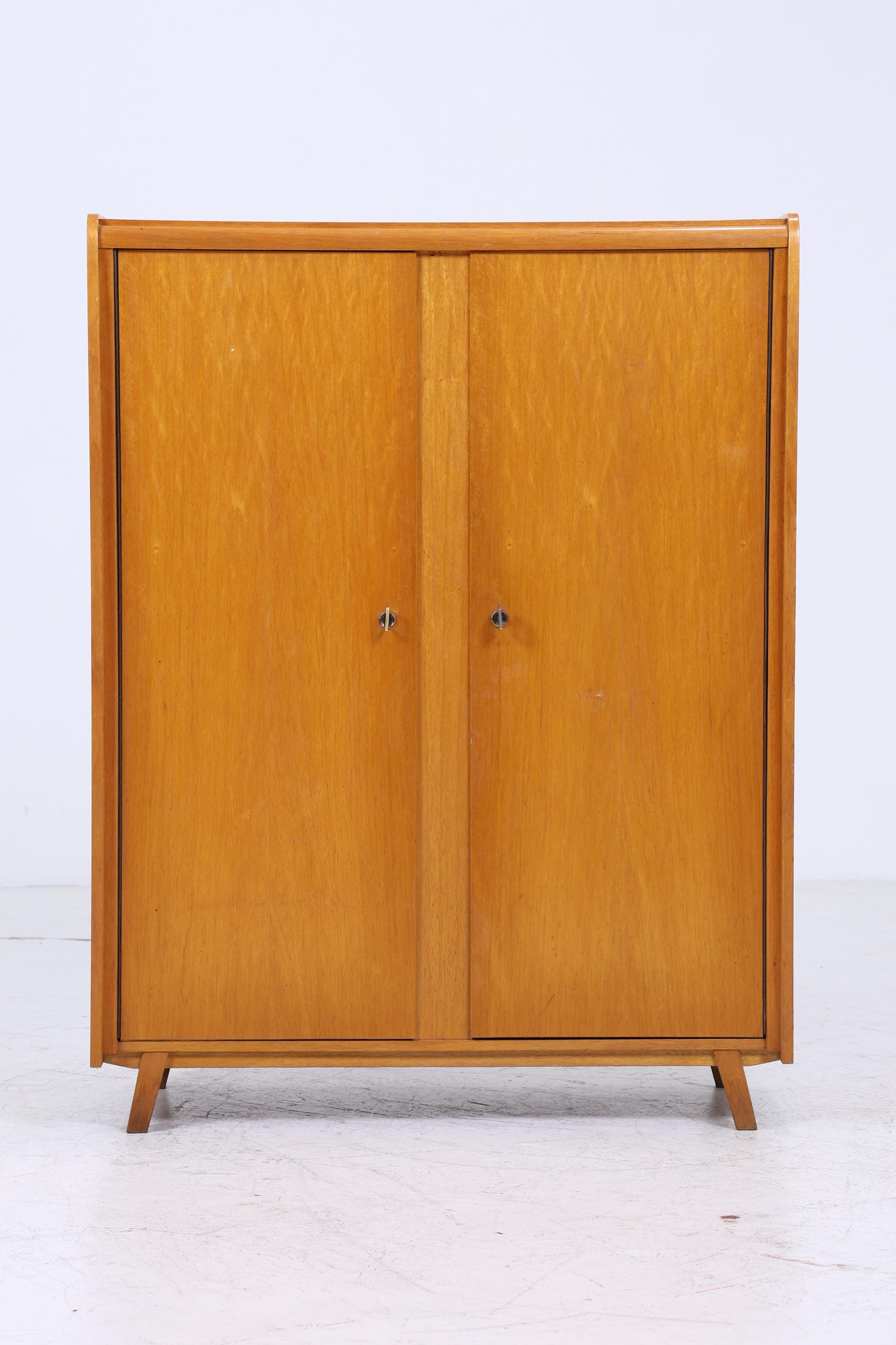 Vintage Wäscheschrank von Wilhelm Höltkemeyer 60er Jahre | Mid Century Schrank Fächerschrank Holz Retro Aufbewahrung