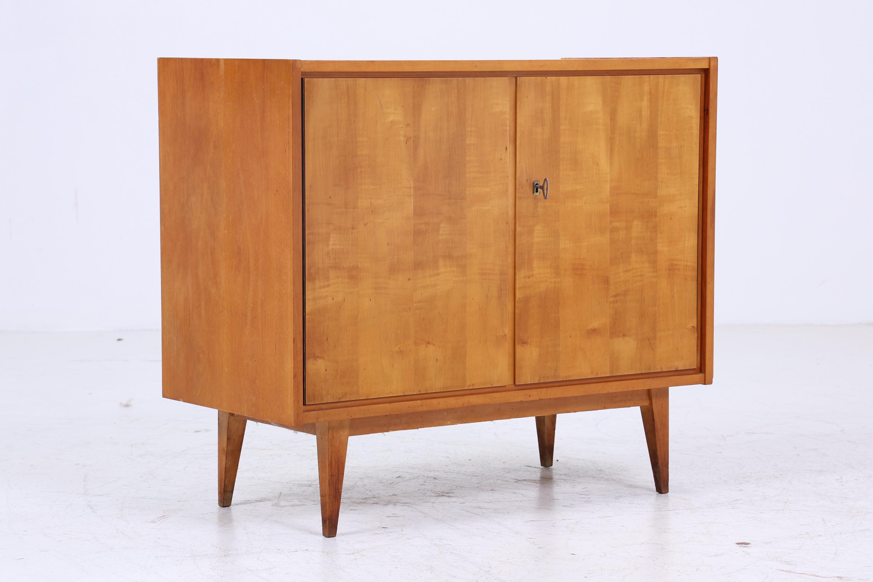 Wunderschöne Vintage Kommode 60er | Mid Century Schrank | Kleines Sideboard Retro Holz Aufbewahrung