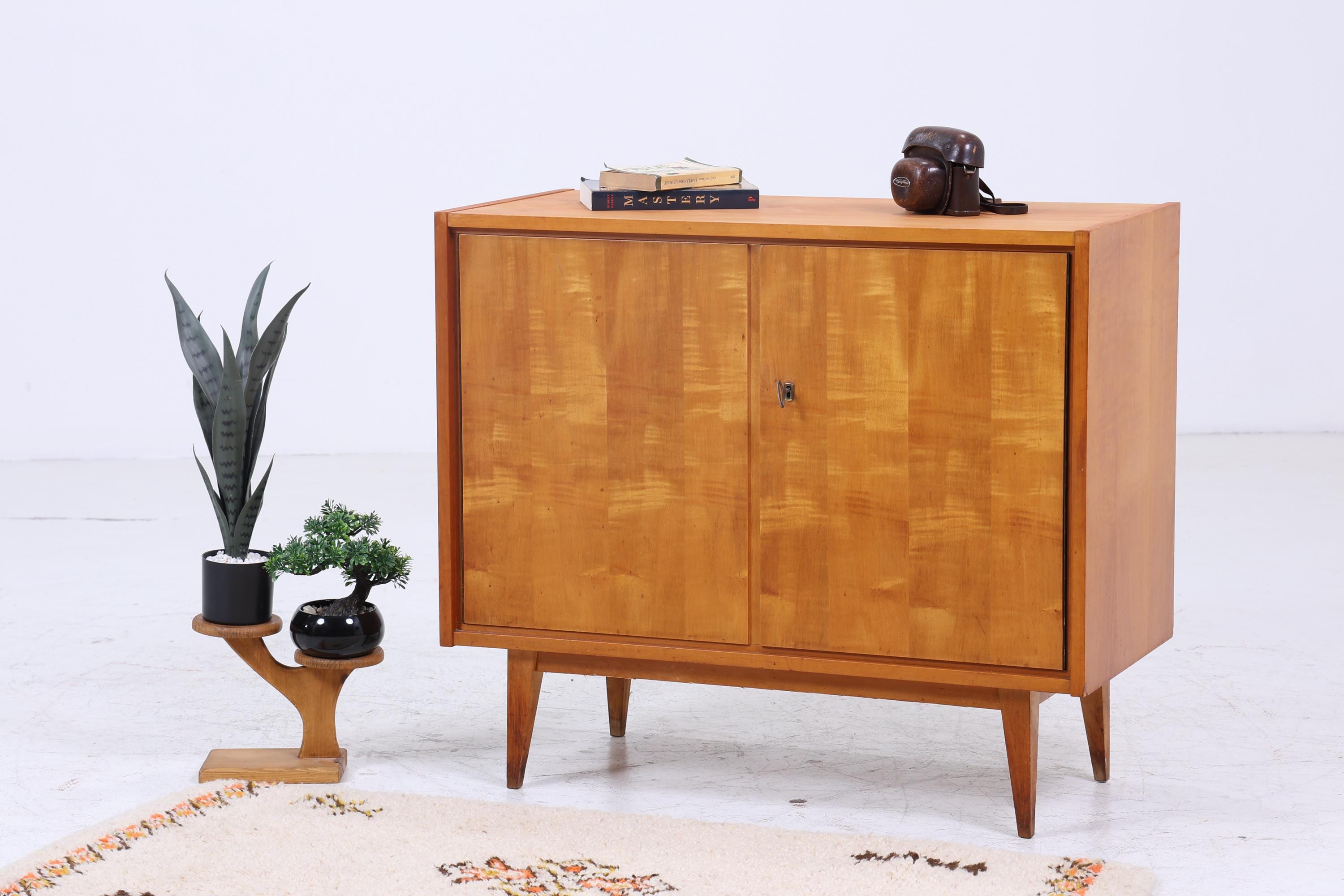 Wunderschöne Vintage Kommode 60er | Mid Century Schrank | Kleines Sideboard Retro Holz Aufbewahrung