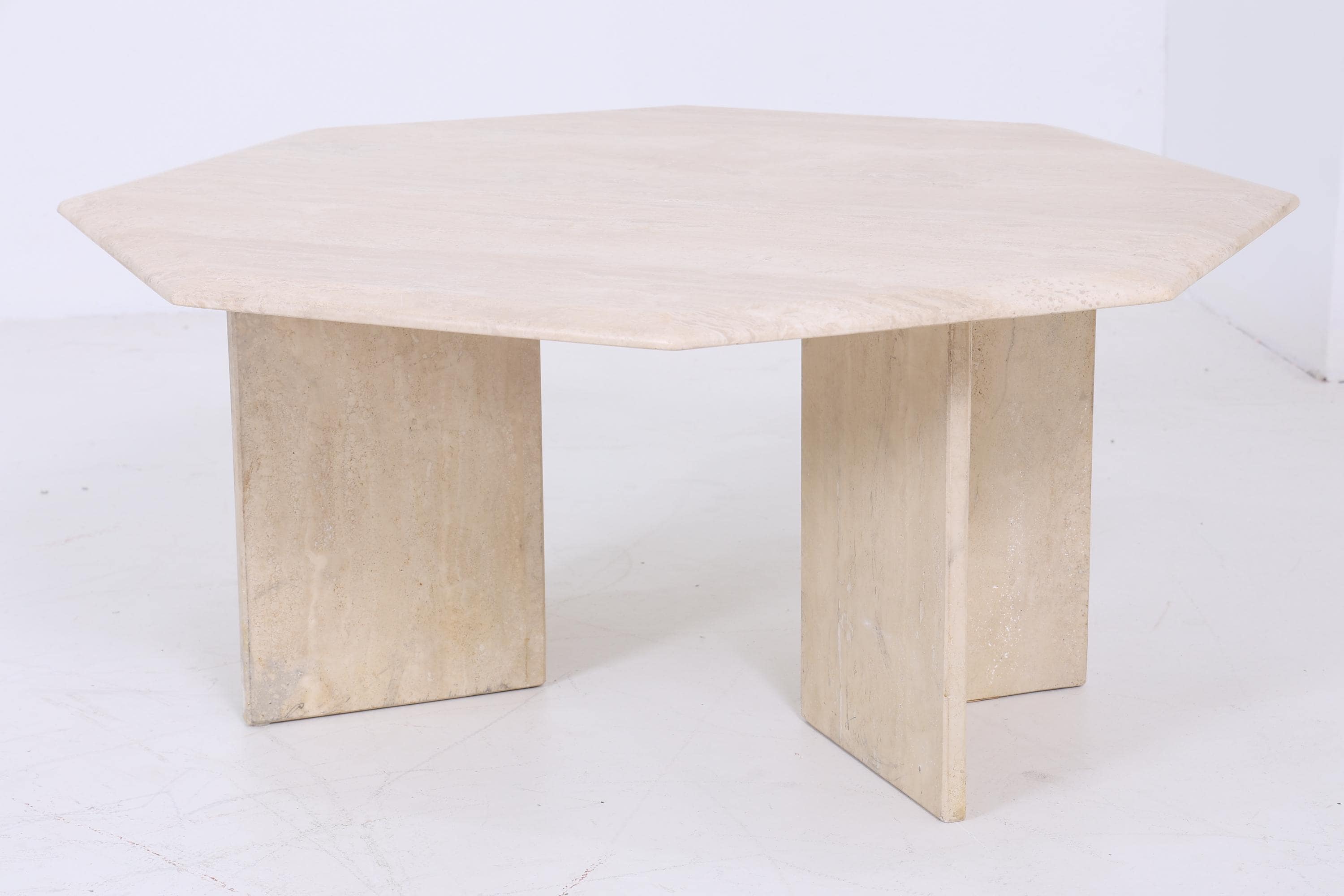 Wunderschöner Vintage Couchtisch aus Travertin | Mid Century Couchtisch Tisch Wohnzimmertisch 80er Jahre Retro Wohnzimmer