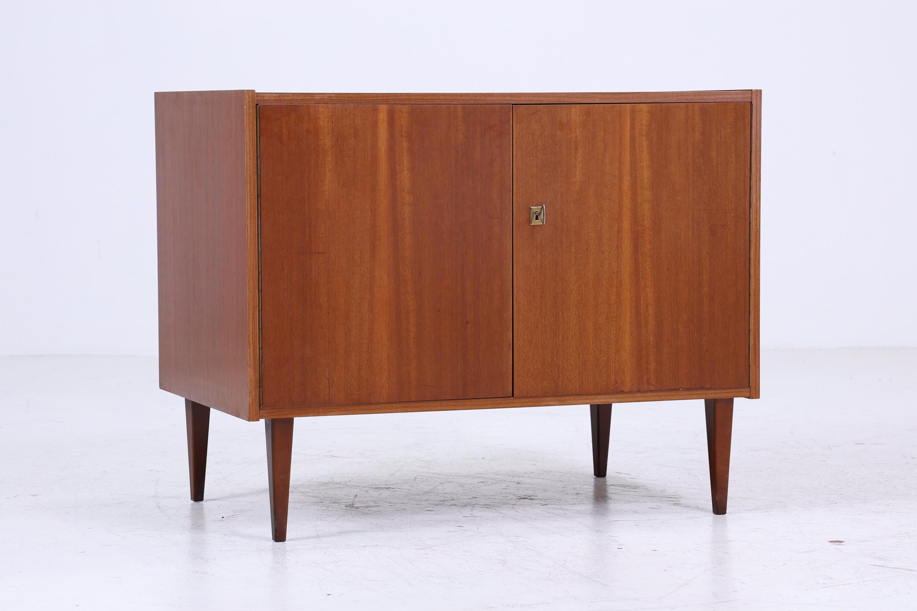 Wunderschöne Vintage Teak Kommode 60er | Mid Century Schrank | Retro Holz Aufbewahrung