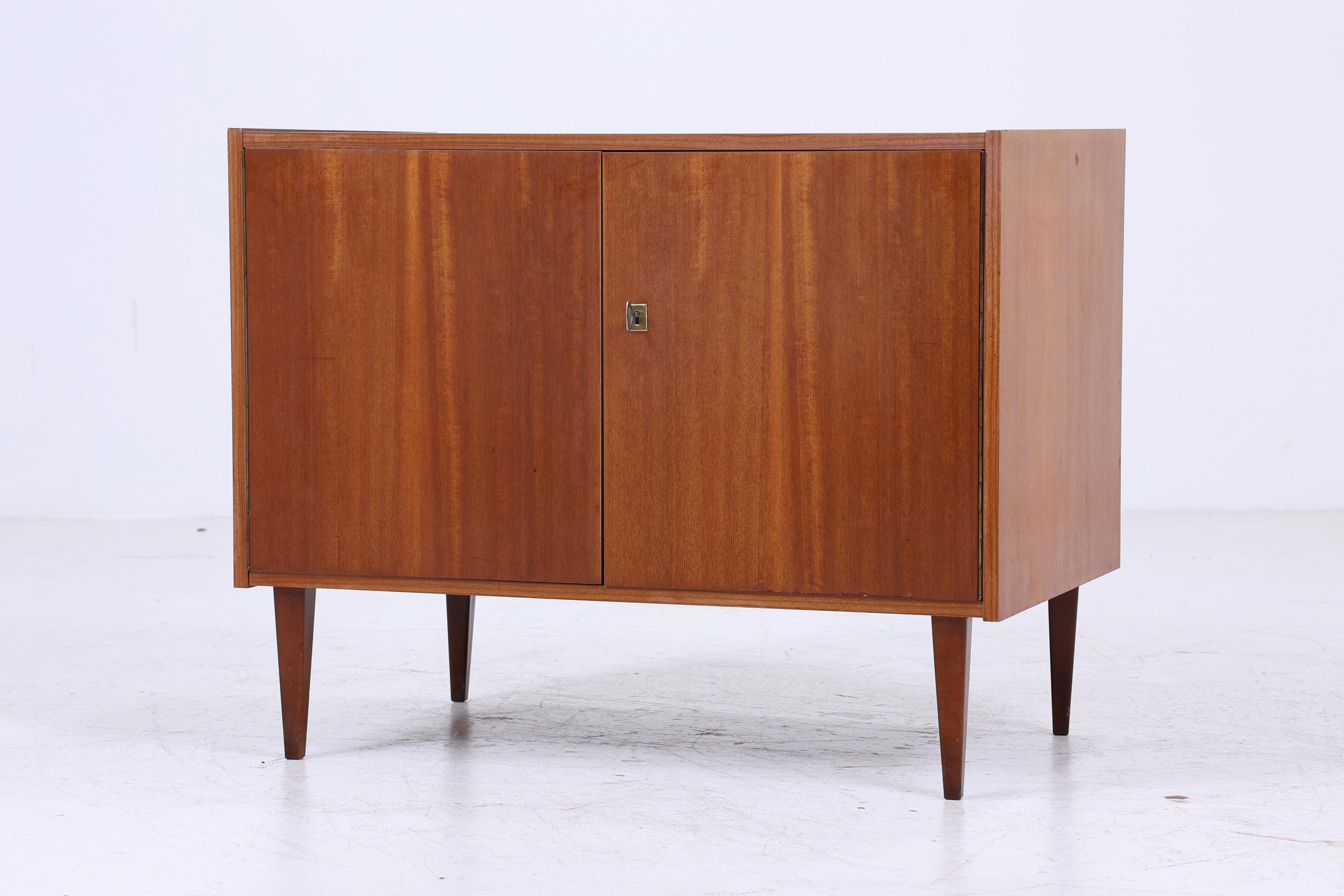 Wunderschöne Vintage Teak Kommode 60er | Mid Century Schrank | Retro Holz Aufbewahrung