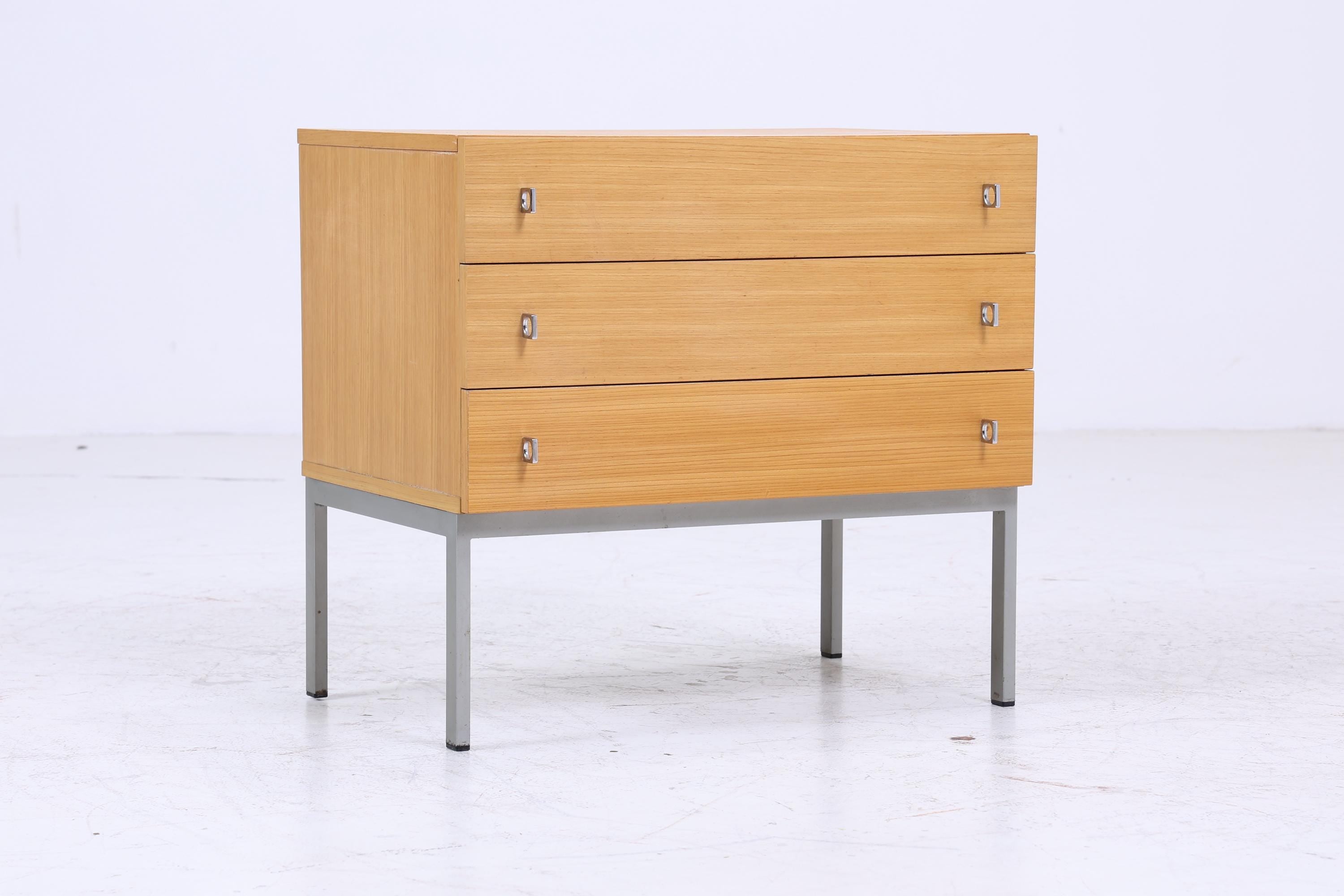 Vintage Mini Kommode 60er Jahre | Mid Century Schubladen Schrank | Retro Holz Aufbewahrung