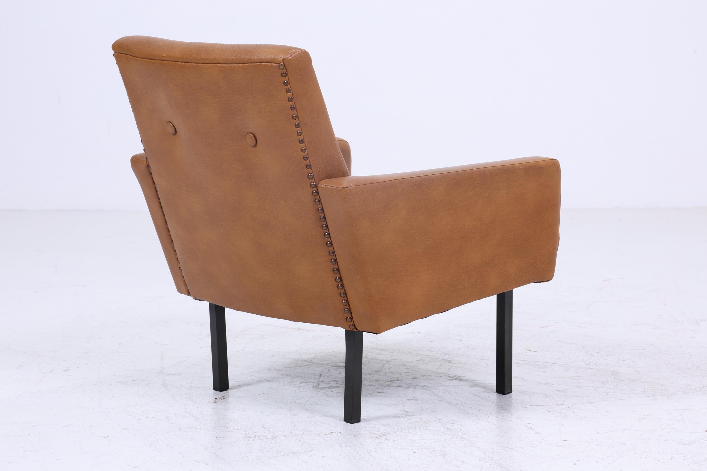 Vintage Leder Sessel aus den 60ern | Mid Century Lounge Chair Sessel Retro 70er